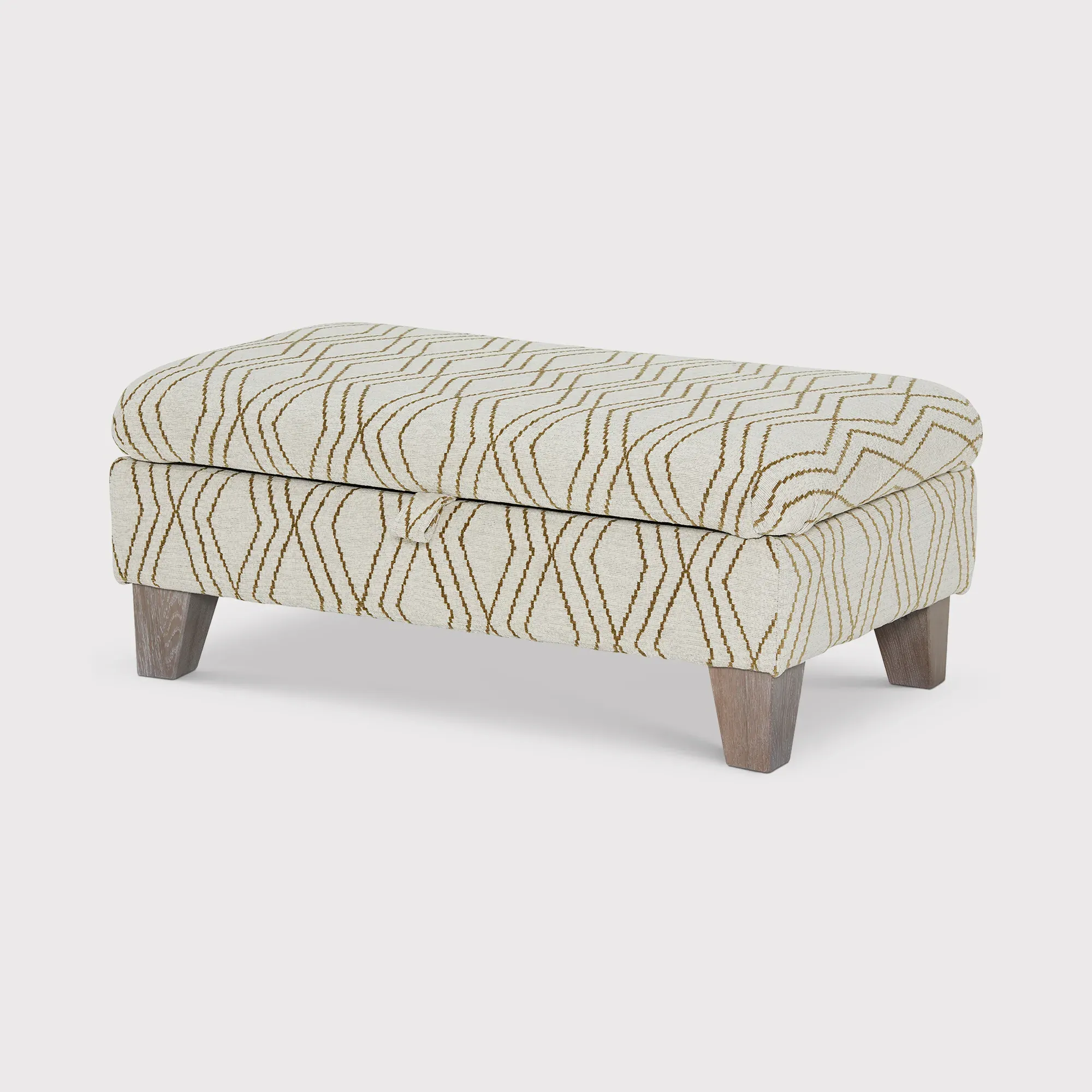 Kentwell Legged Ottoman - Neutral, Fabric
