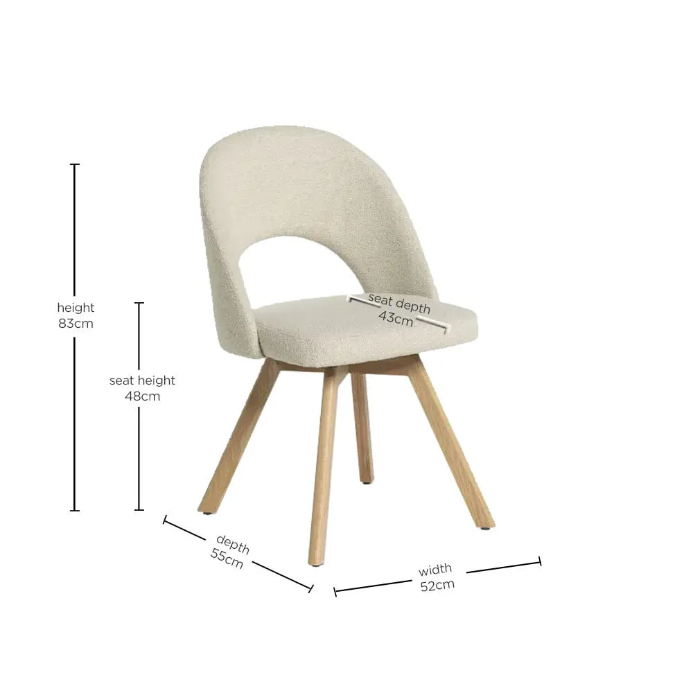 Kerr Dining Chair - Neutral, Fabric