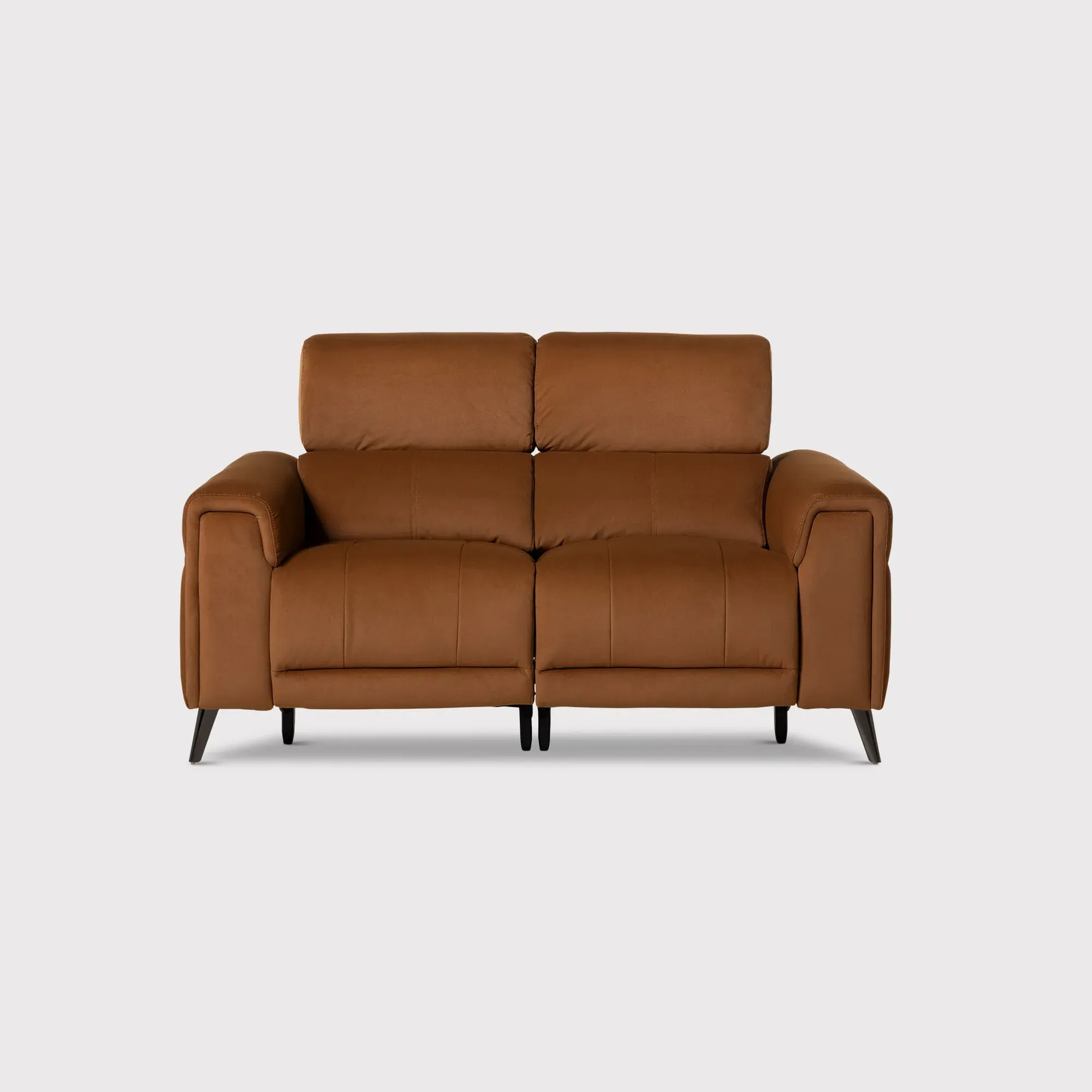 Kerren 2-Seater Power Recliner with Head Tilt - Orange, Fabric