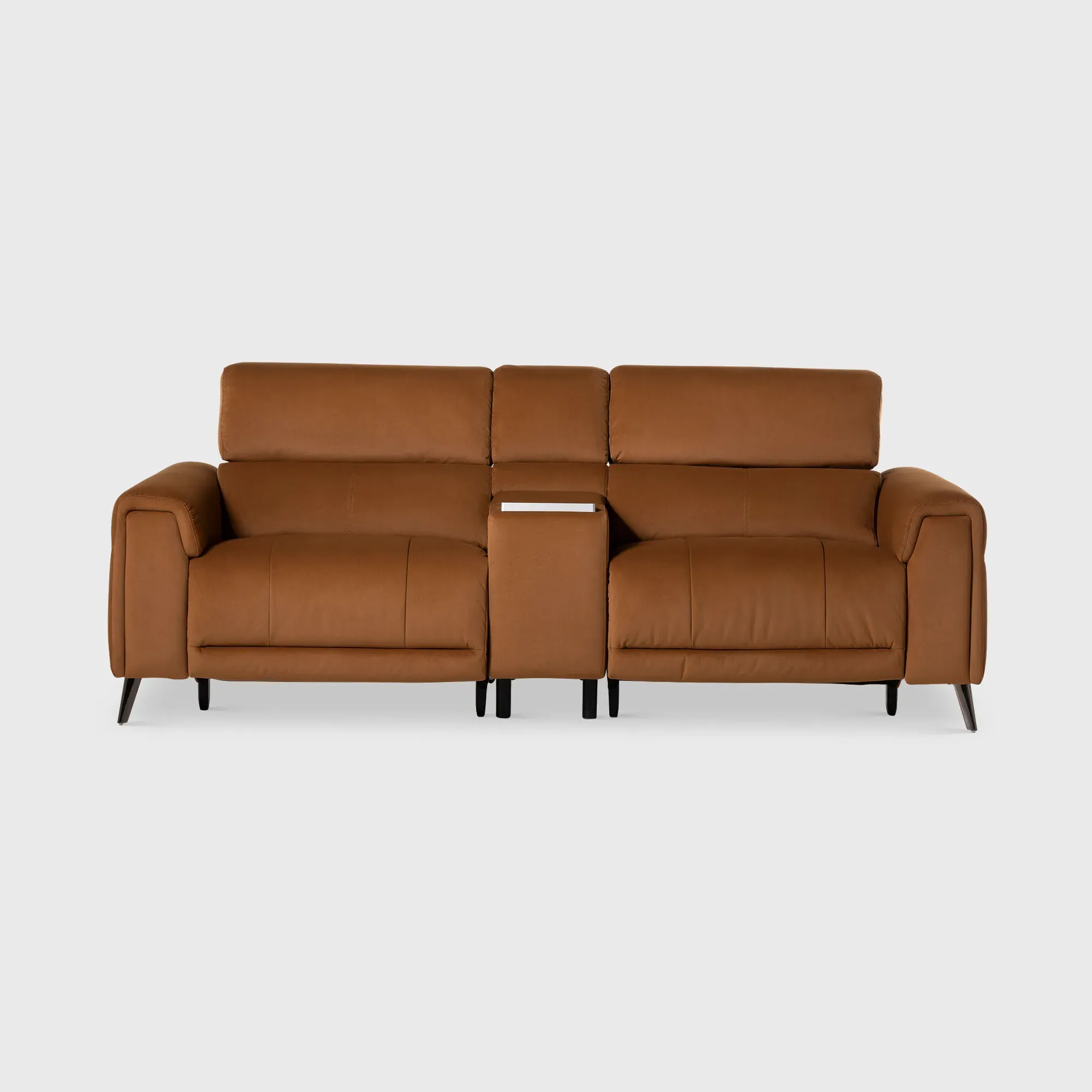 Kerren 2.5-Seater Power Recliner Sofa - Orange, Fabric