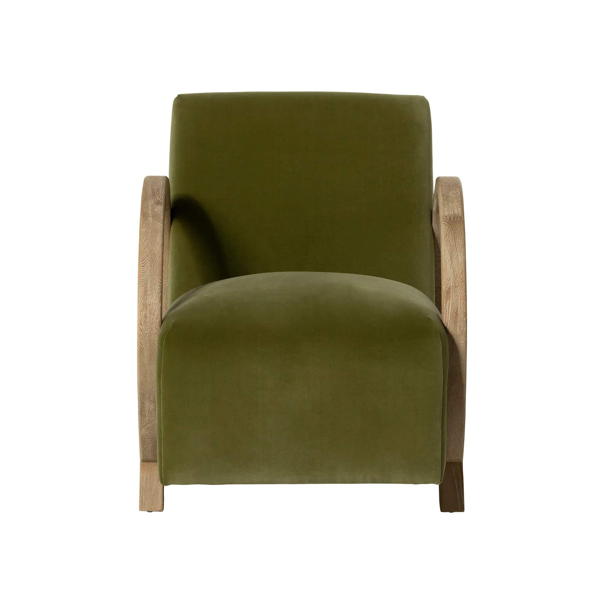 Kerris Armchair - Green, Oak
