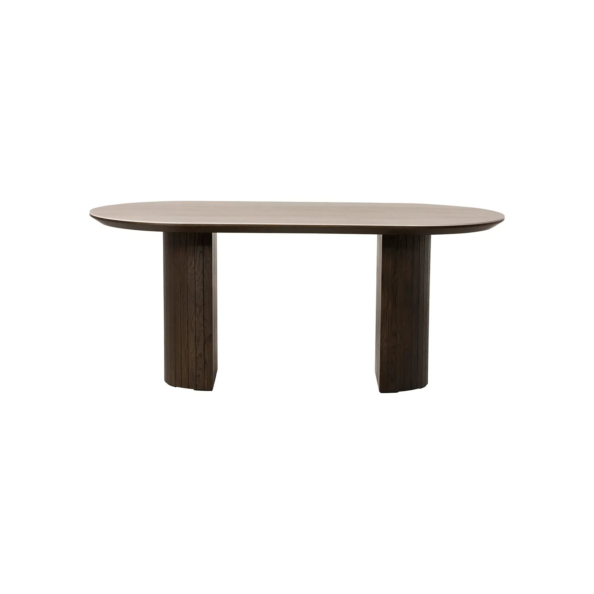 Kita Round Dining Table - Brown, Wood