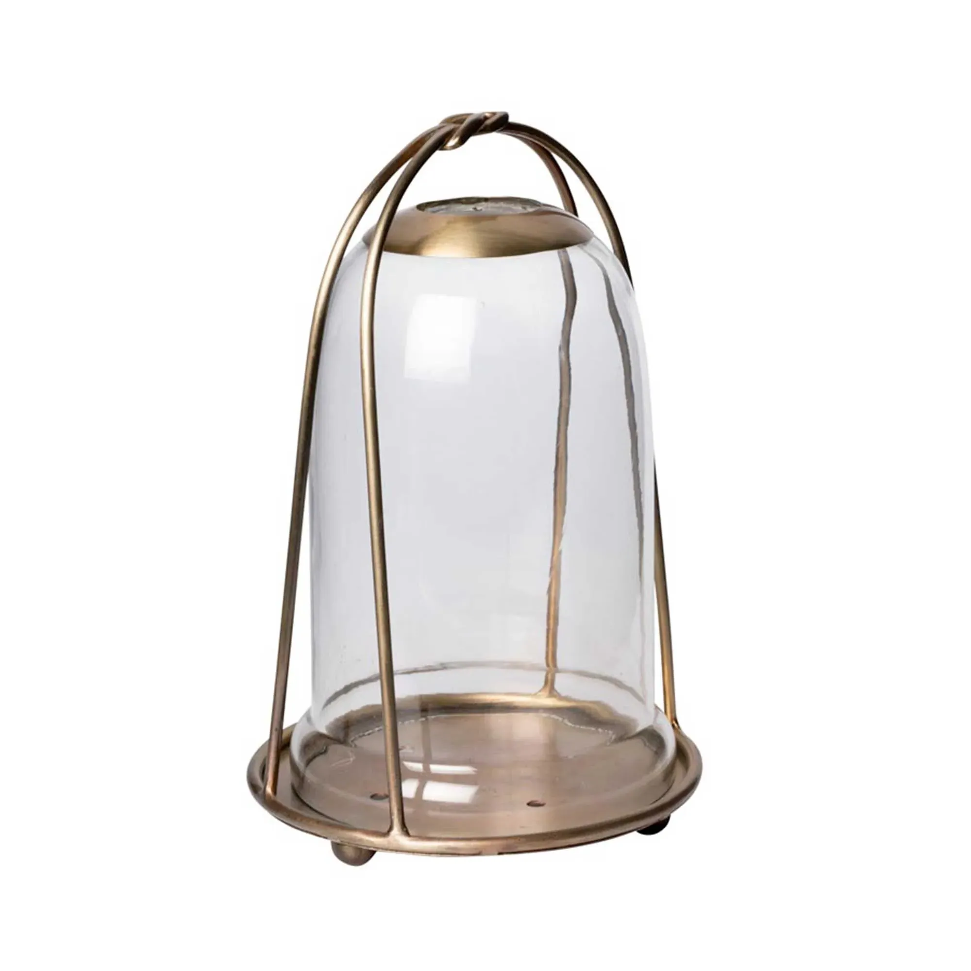 Knotted Cloche Candle Holder - Metal image