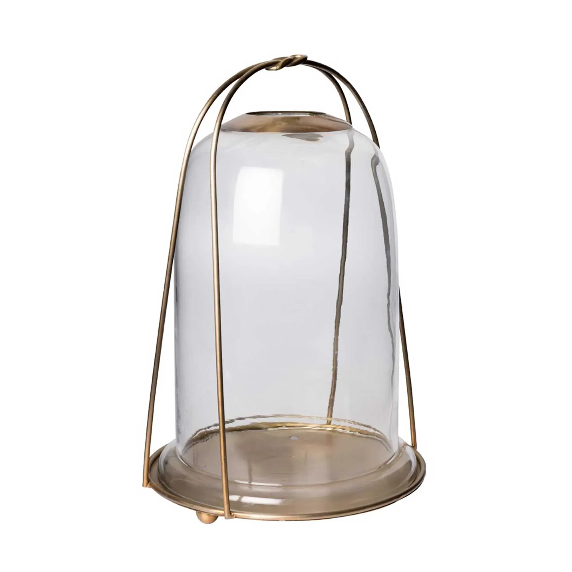 Knotted Large Cloche Candle Holder - Metal