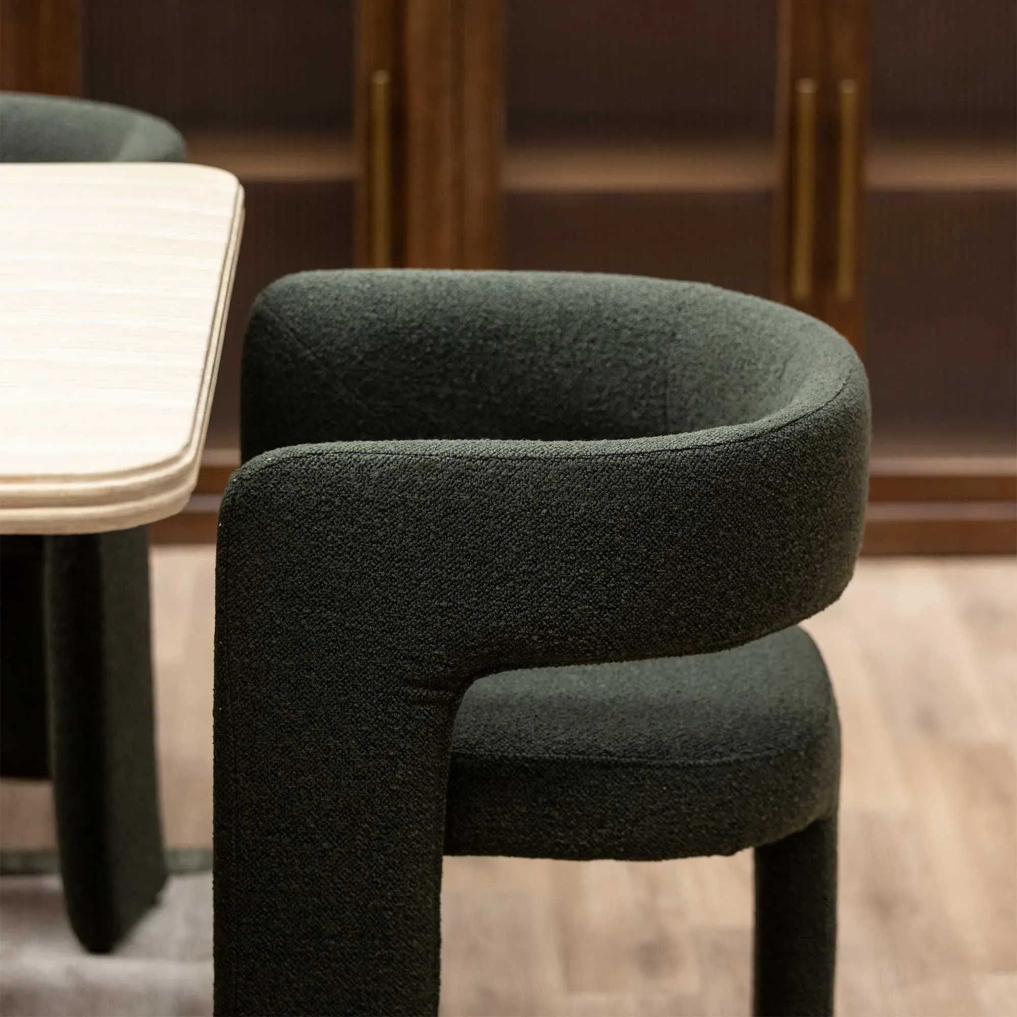 Koda Dining Chair - Green, Fabric