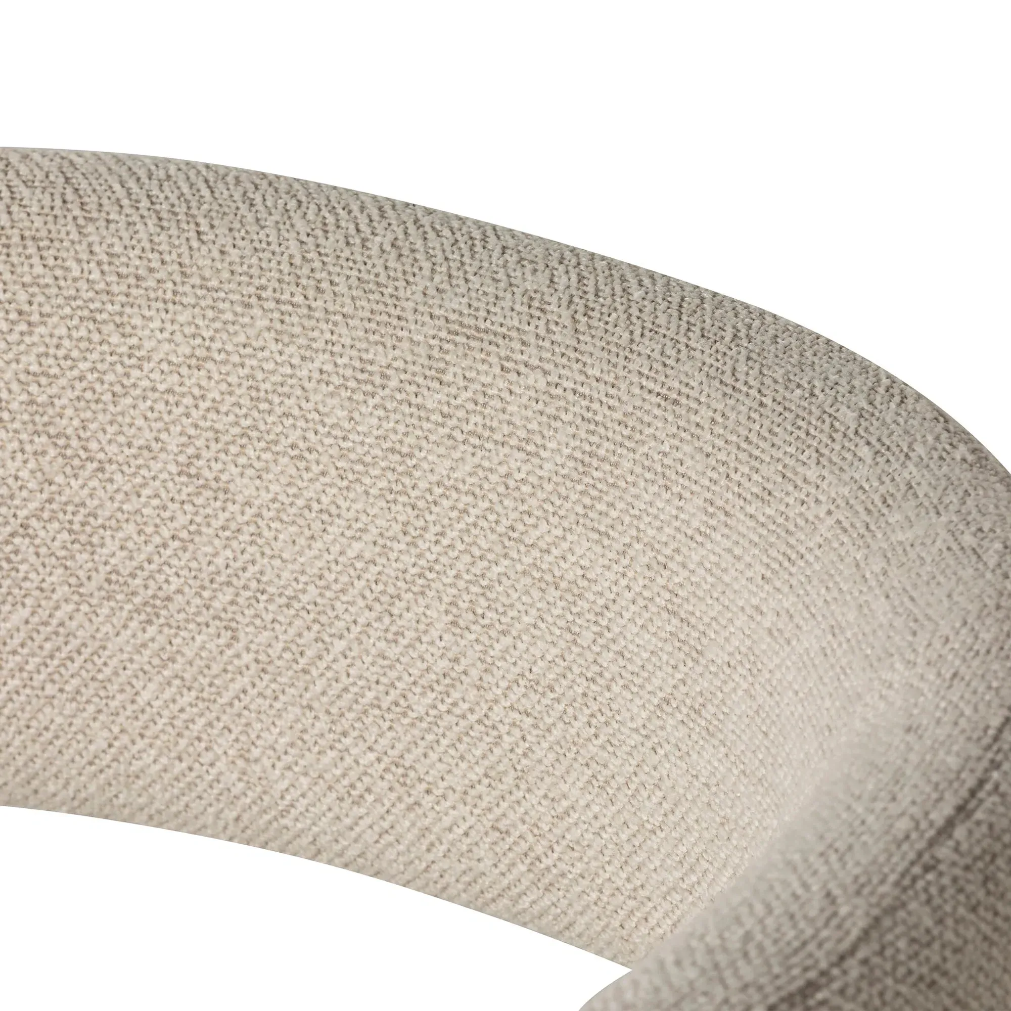 Koda Dining Chair with Arms - White, Fabric