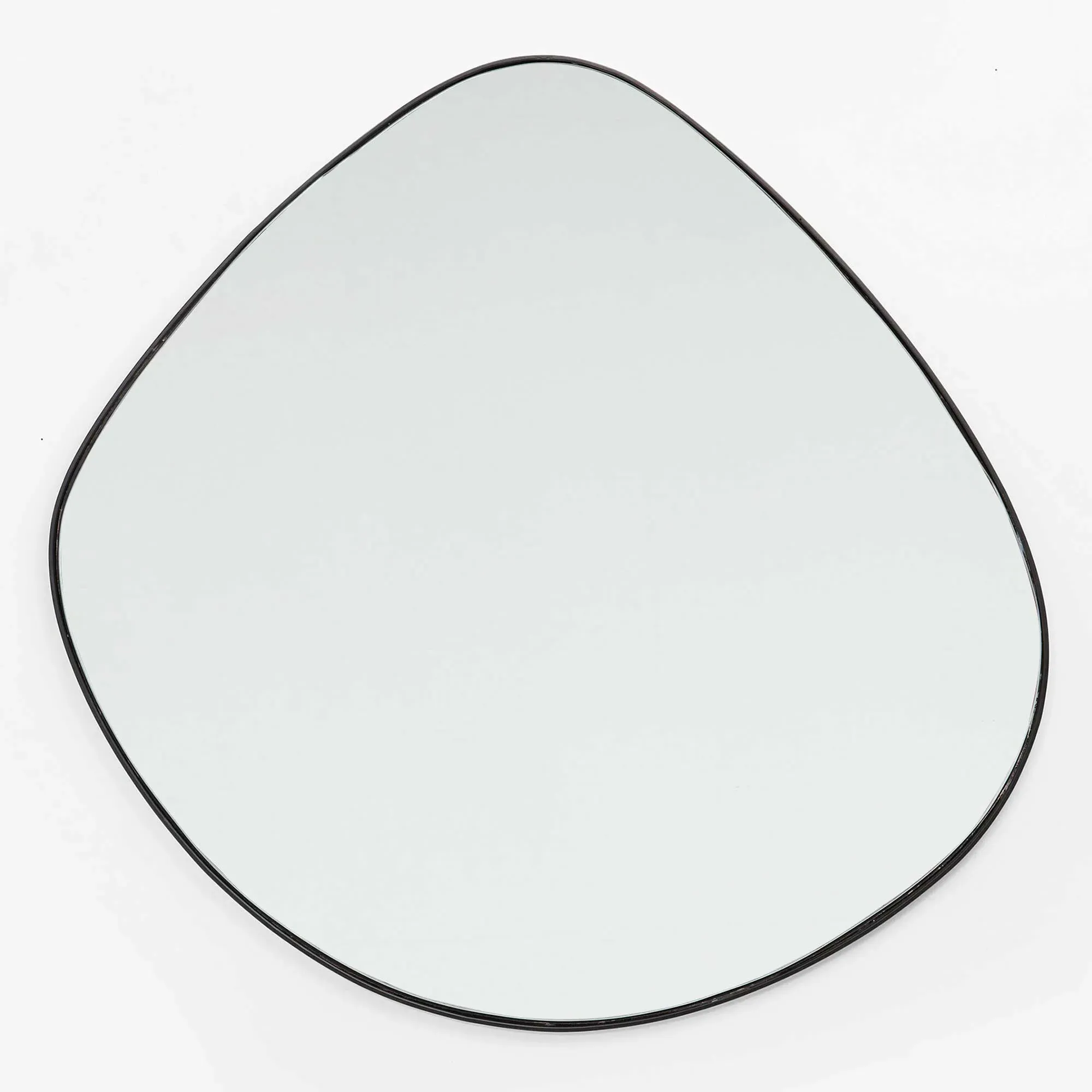 Large Asymmetrical Mirror - Black, Glass