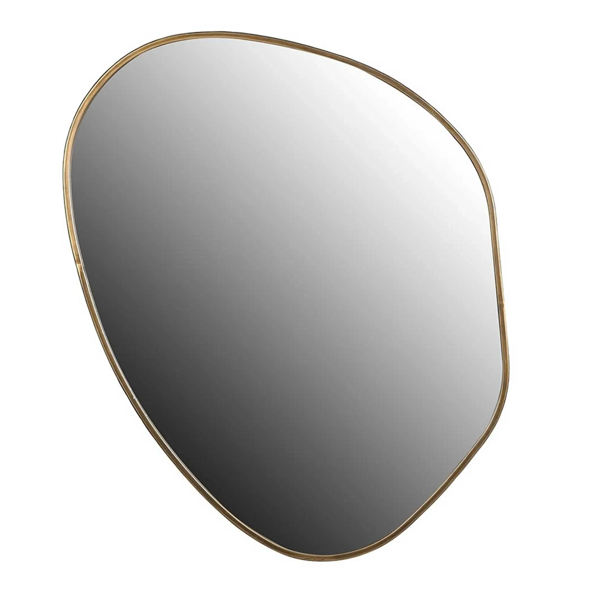 Large Asymmetrical Mirror - Gold, Metal image