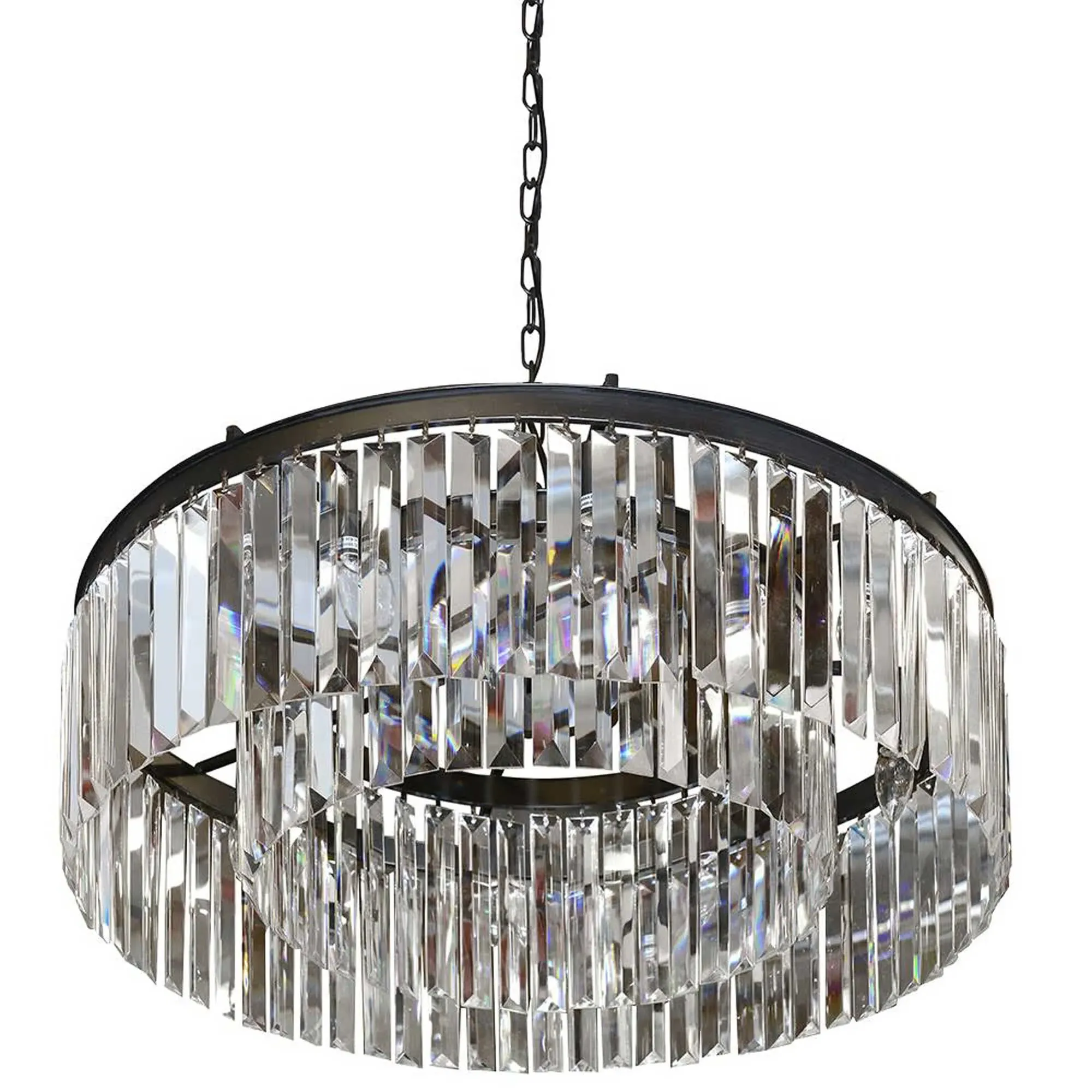 Large Crystal Chandelier - Clear, Glass image