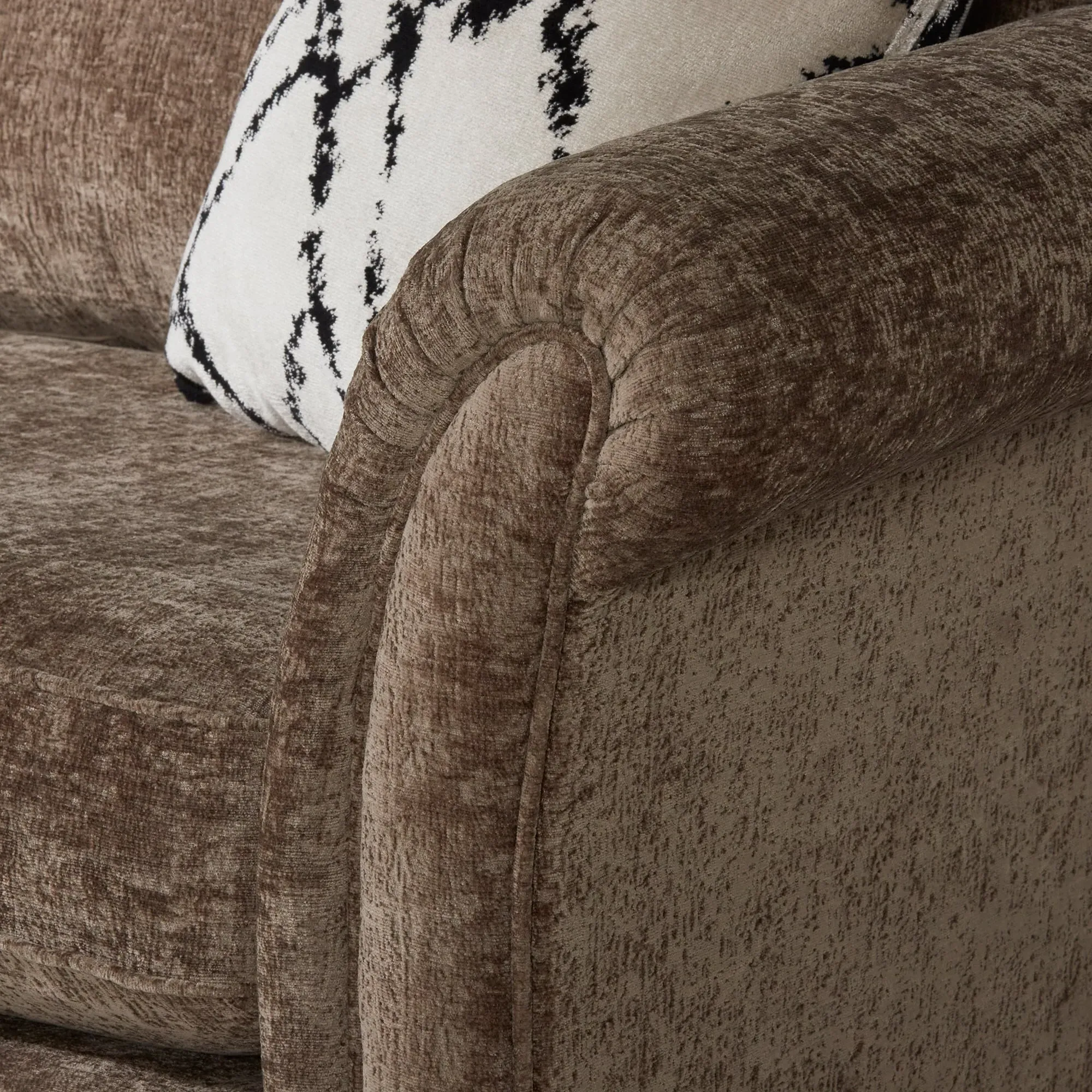 Lassington 3-Seater Sofa - Brown, Fabric