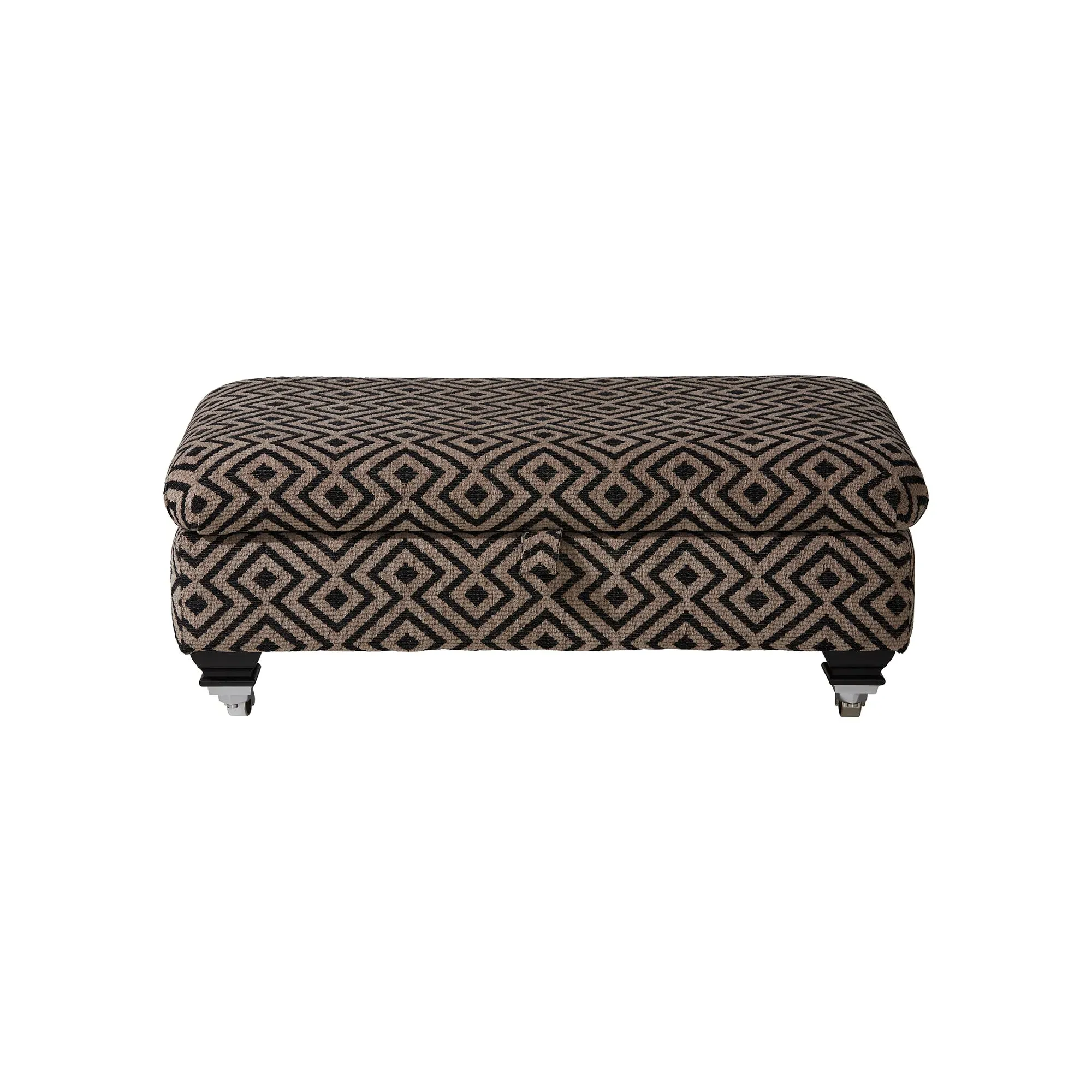 Lassington Legged Ottoman - Brown, Fabric