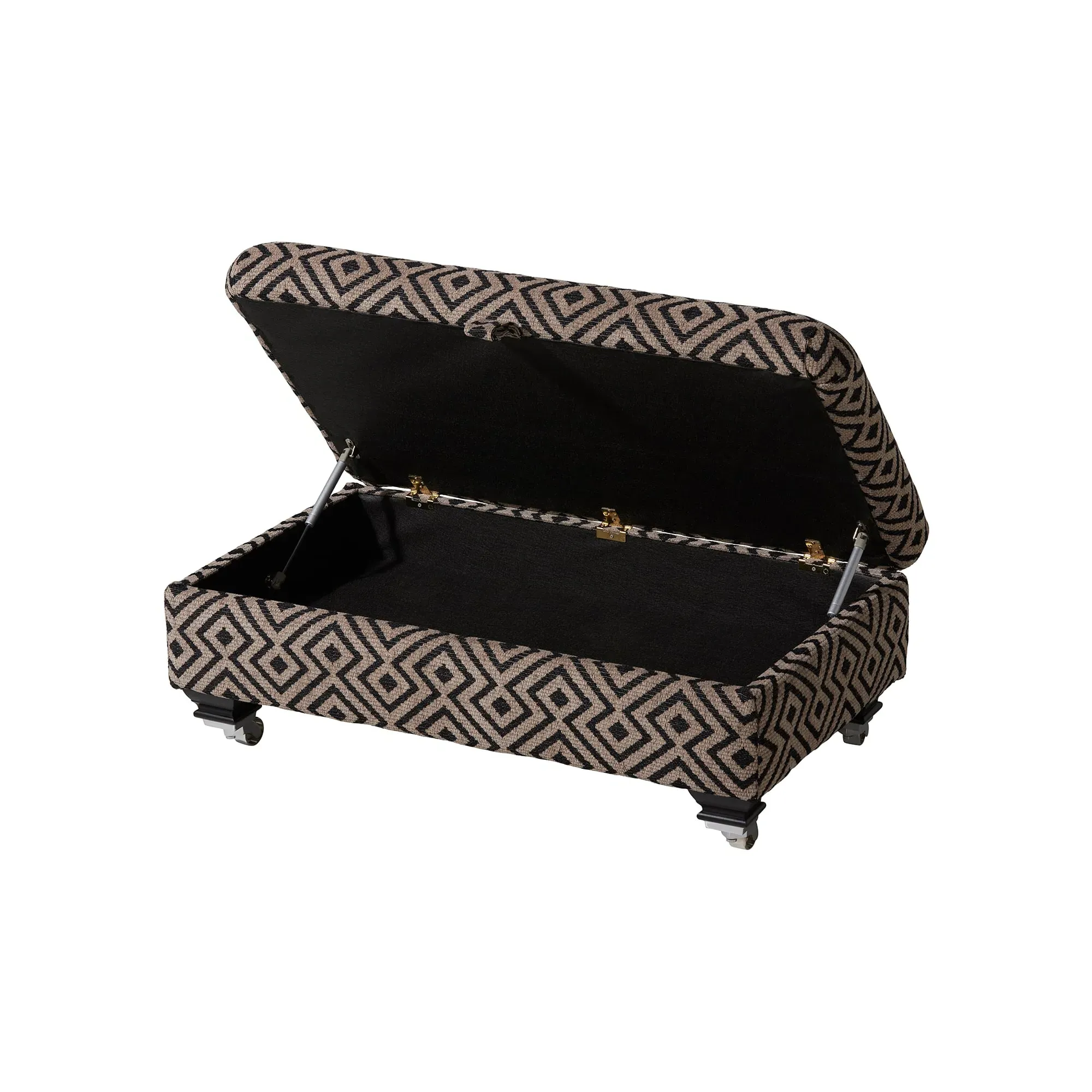 Lassington Legged Ottoman - Brown, Fabric