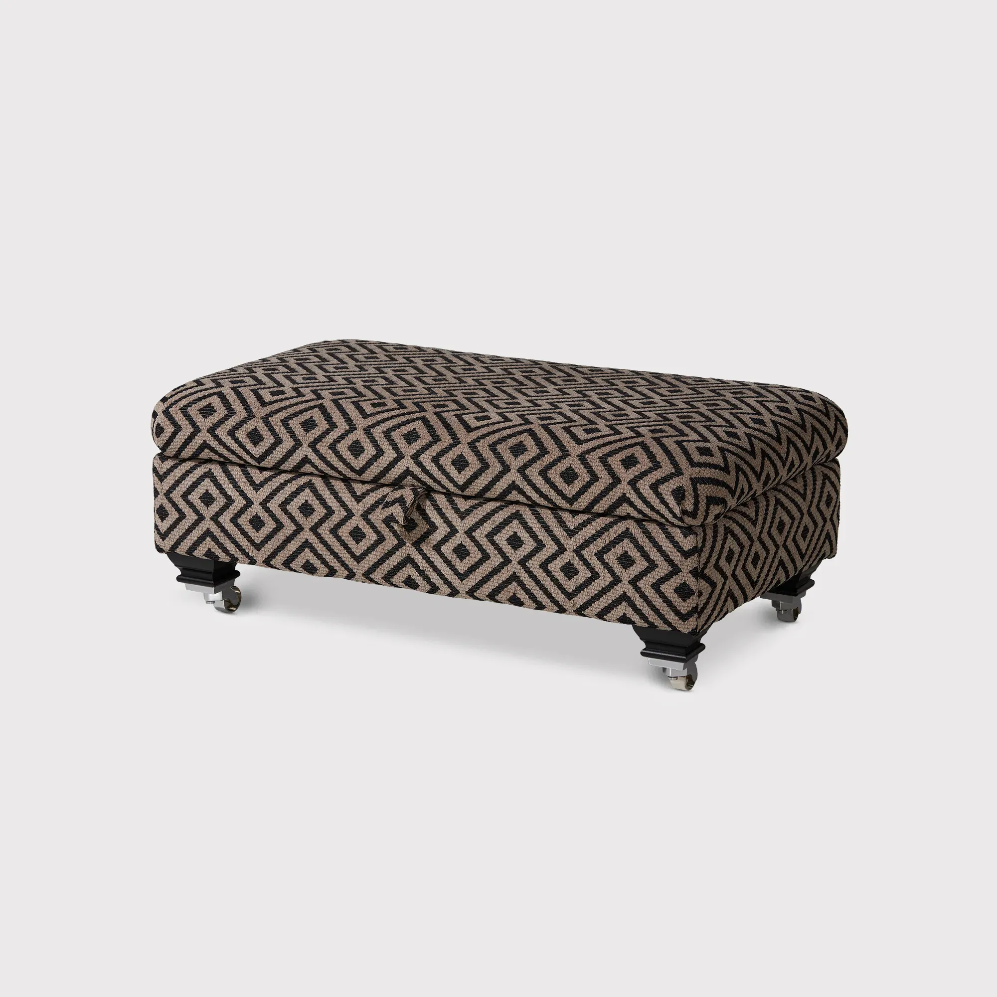 Lassington Legged Ottoman - Brown, Fabric image