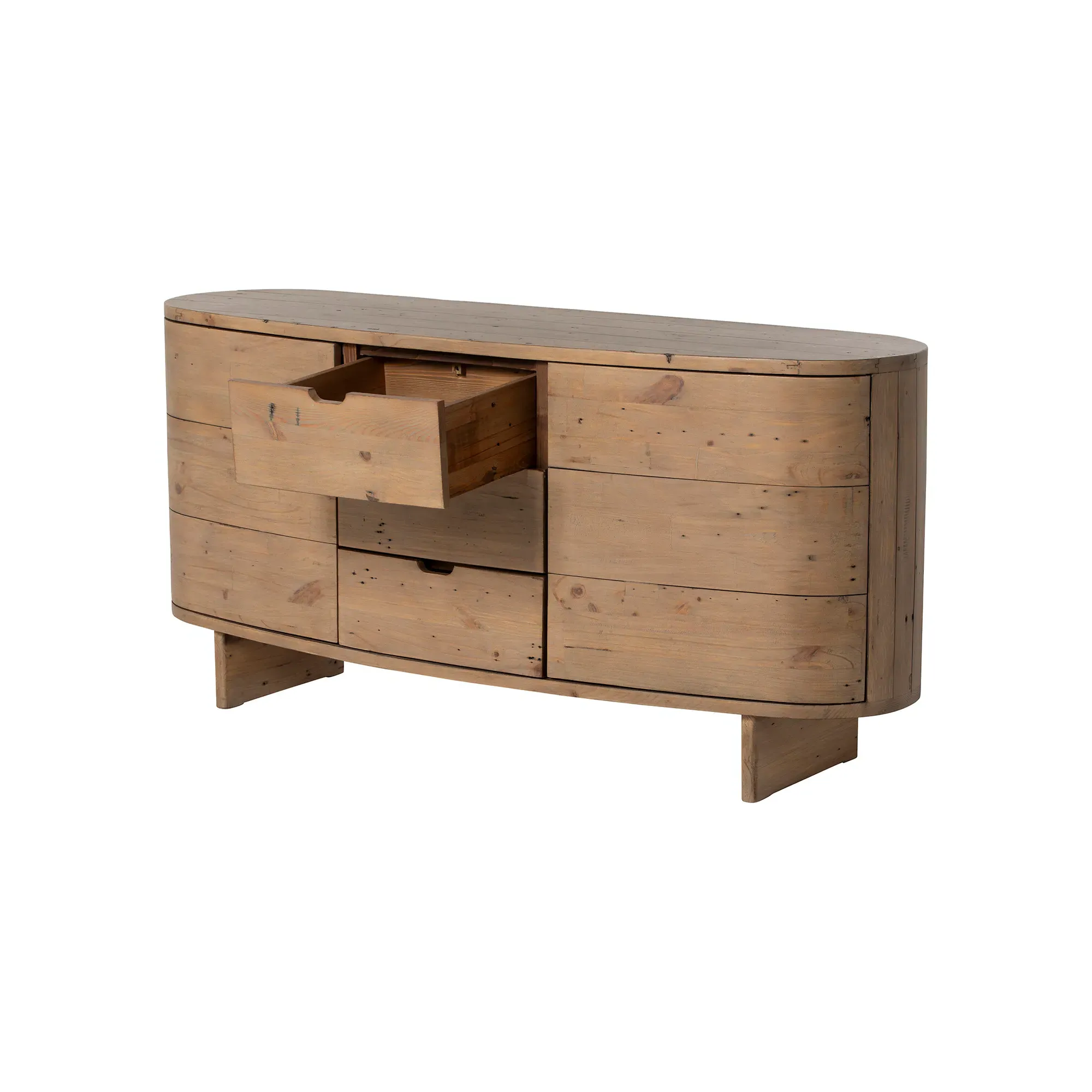 Lathan Buffet Cabinet with 2 Doors - Brown, Wood