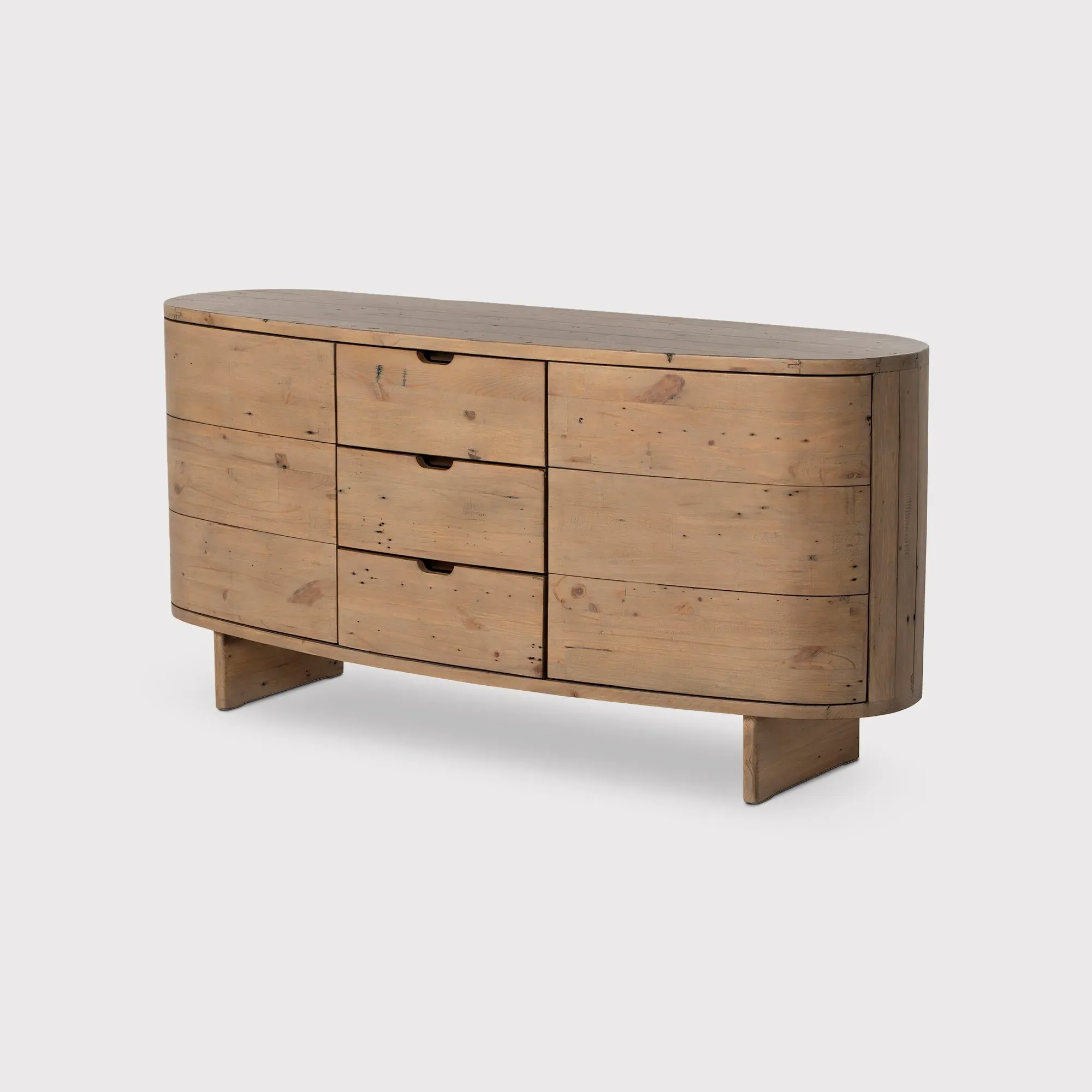 Lathan Buffet Cabinet with 2 Doors - Brown, Wood image