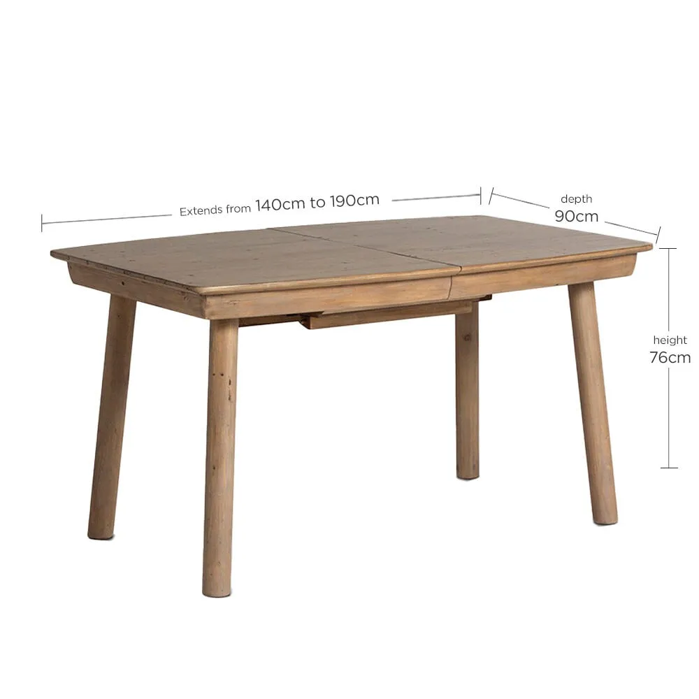 Lathan Extendable Dining Table - Brown, Wood