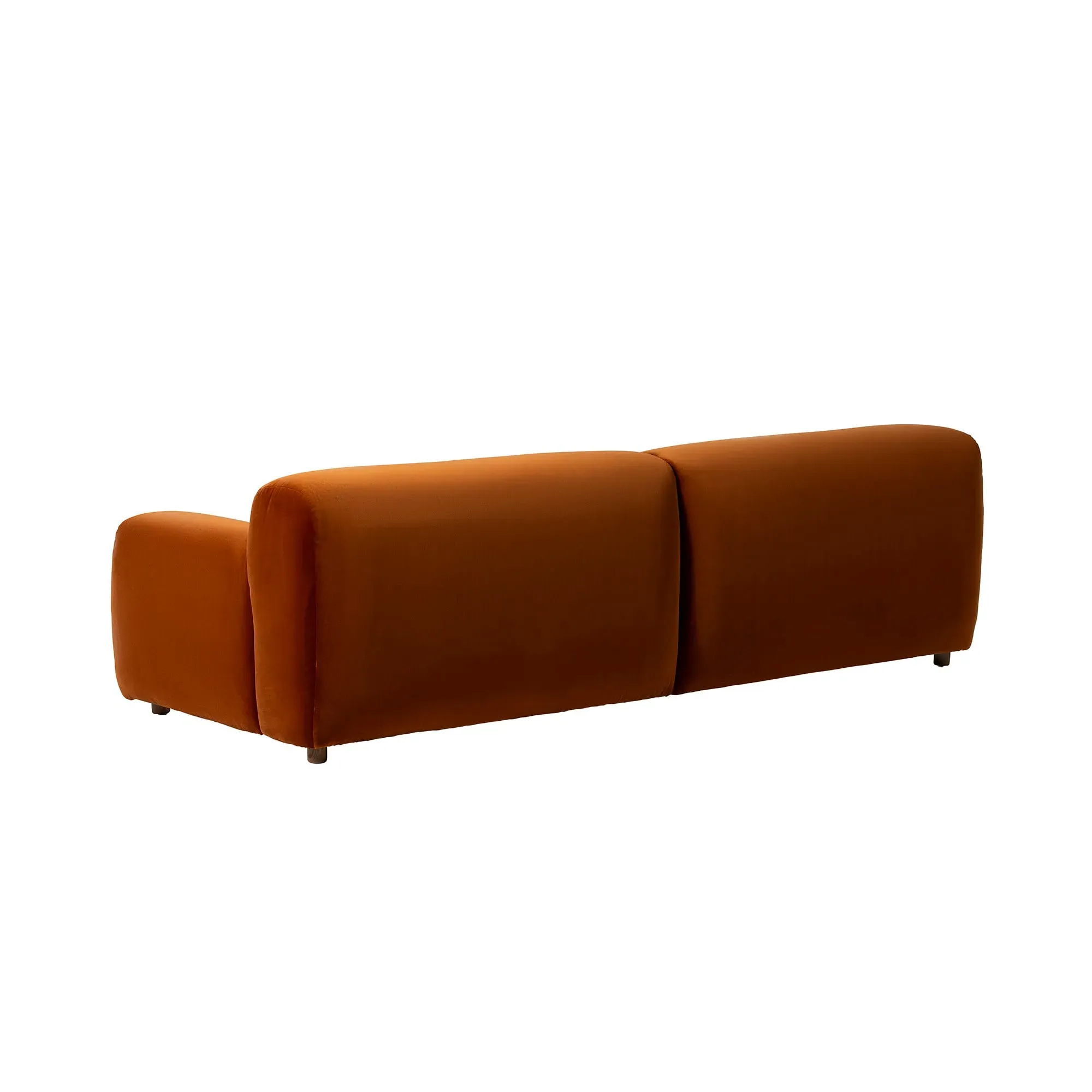 Lavinia 3-Seater Sofa - Orange, Fabric