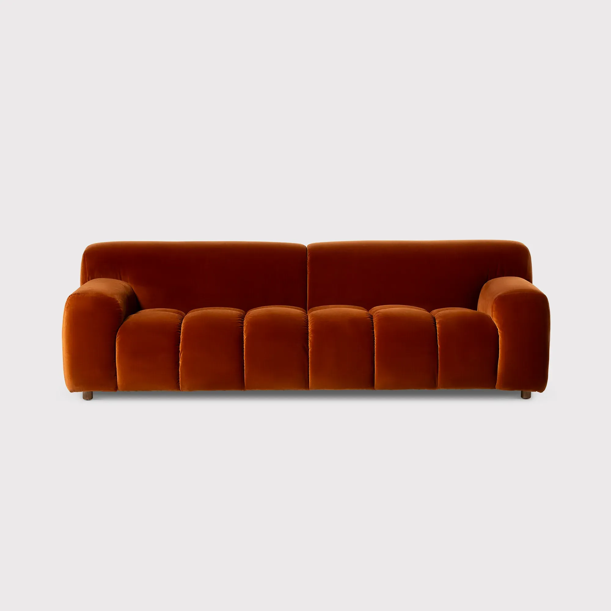 Lavinia 3-Seater Sofa - Orange, Fabric image
