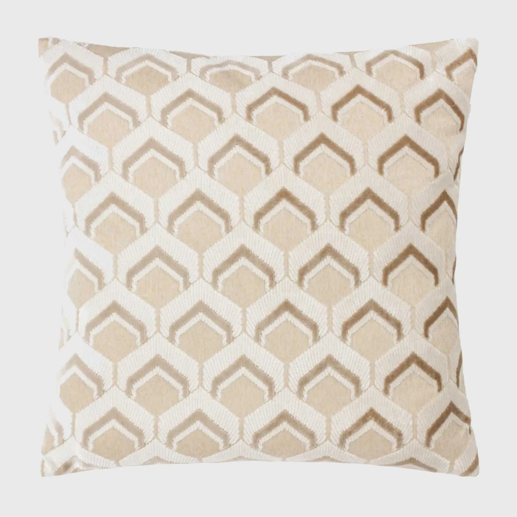 Leadon Square Cushion - Taupe, Polyester image