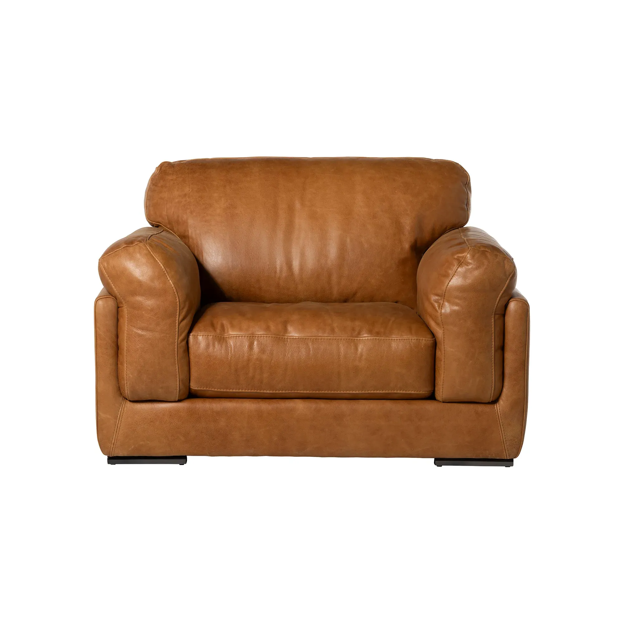 Ledbury 1.5 Seater Sofa - Brown, Leather