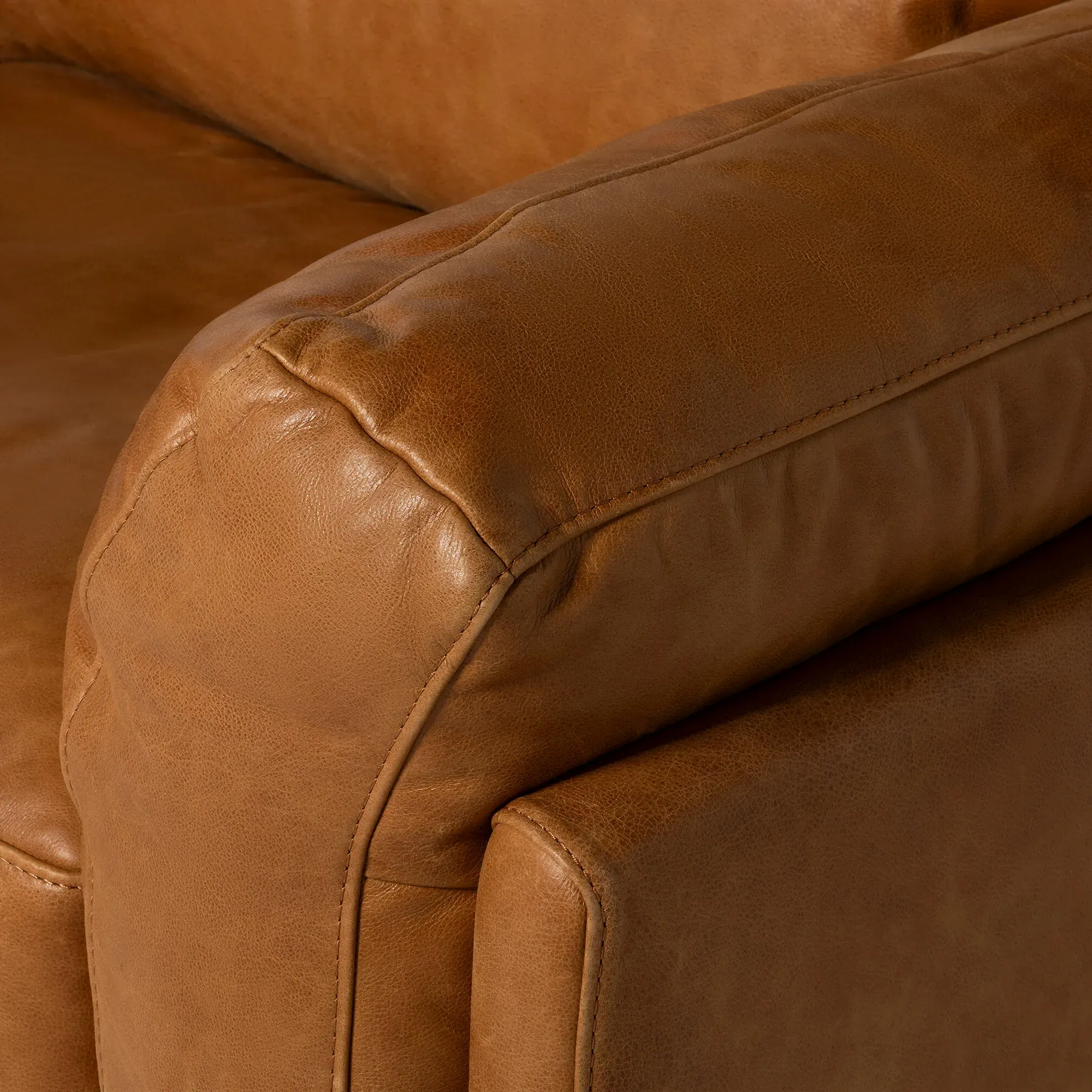 Ledbury 1.5 Seater Sofa - Brown, Leather