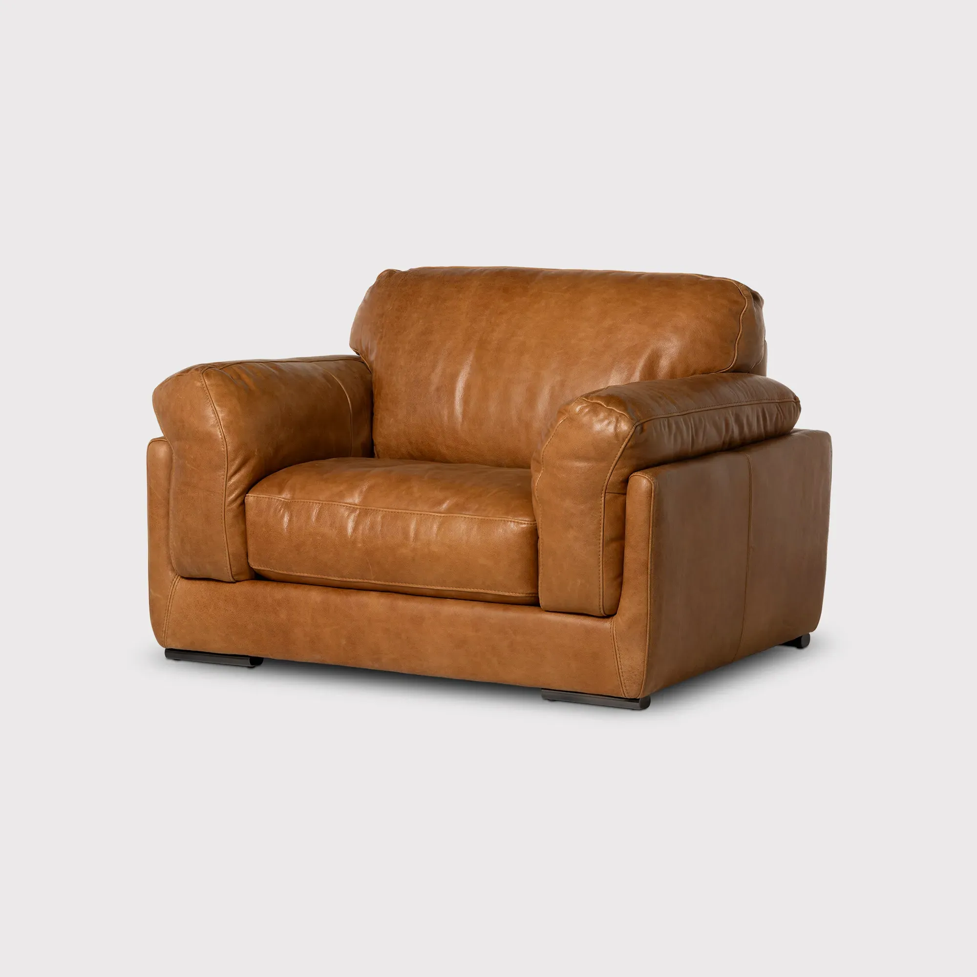 Ledbury 1.5 Seater Sofa - Brown, Leather image