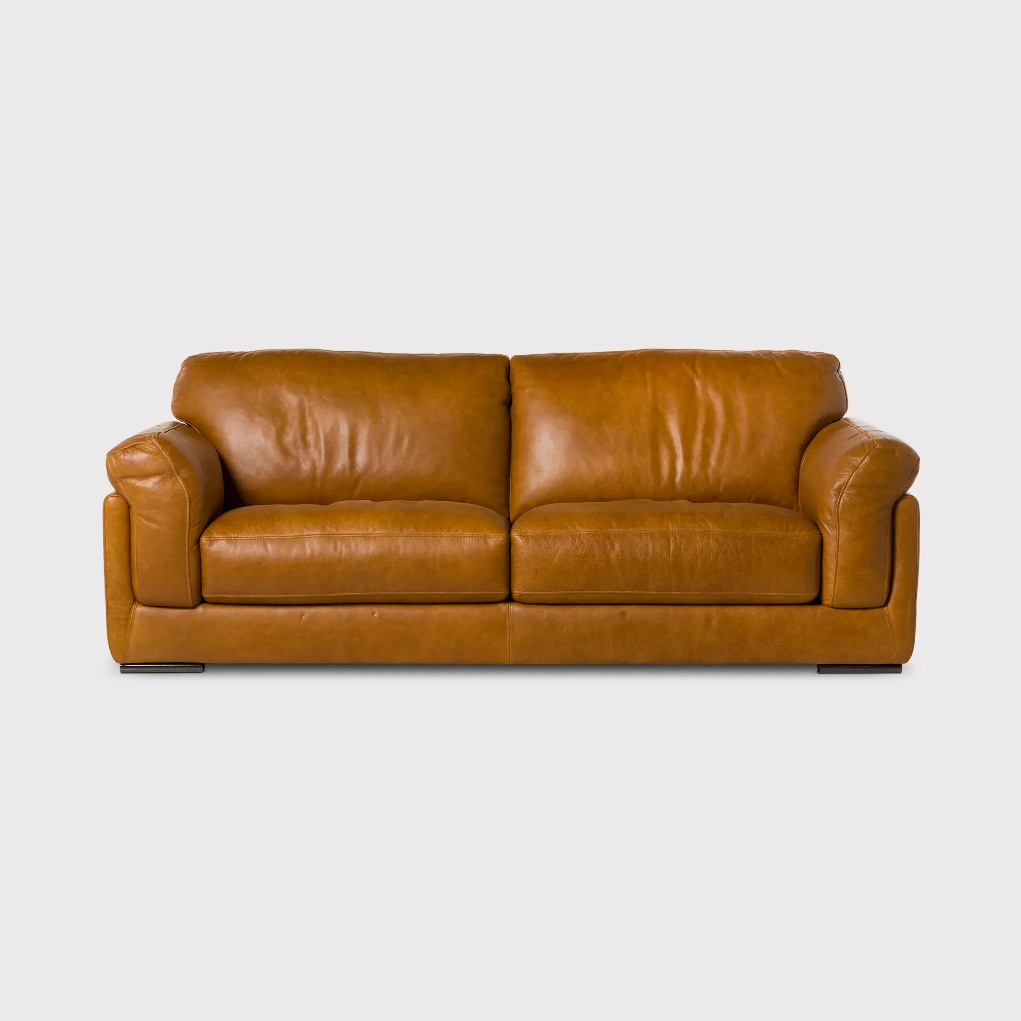 Ledbury 3-Seater Sofa - Brown, Leather image
