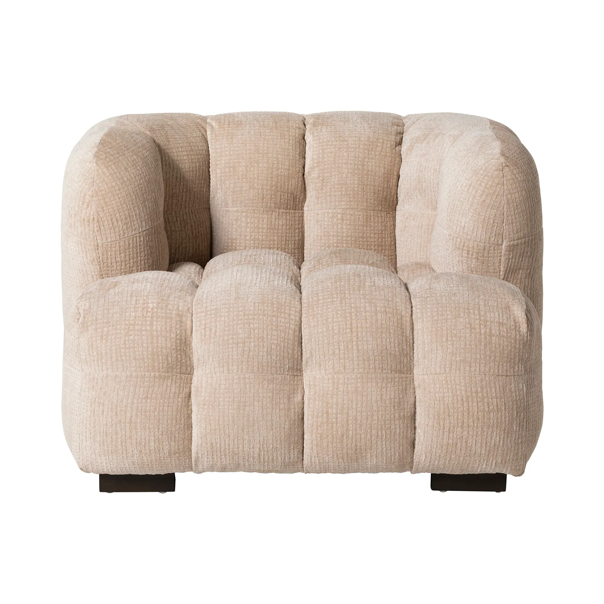 Lenor Occasional Armchair - White, Boucle