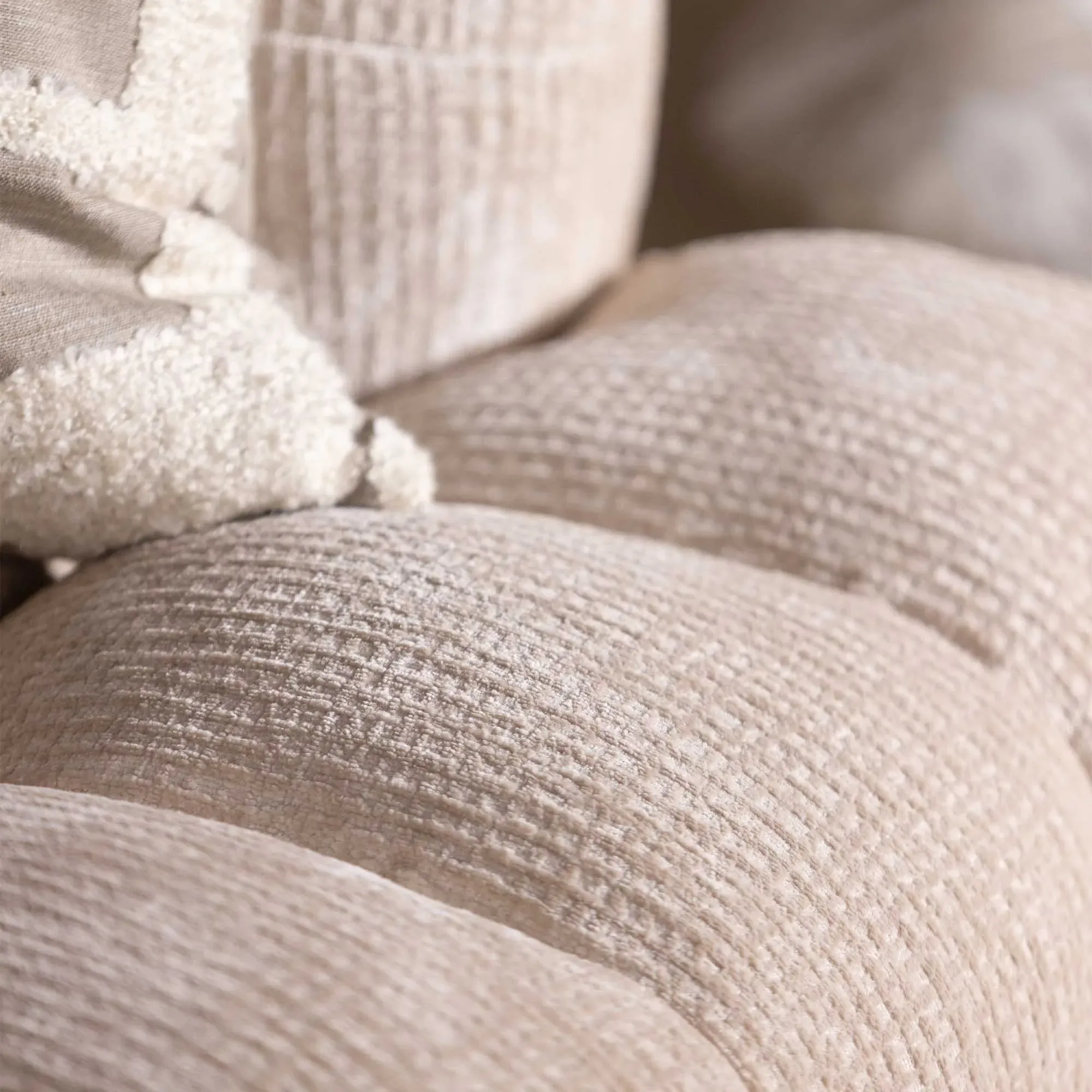 Lenor Occasional Armchair - White, Boucle