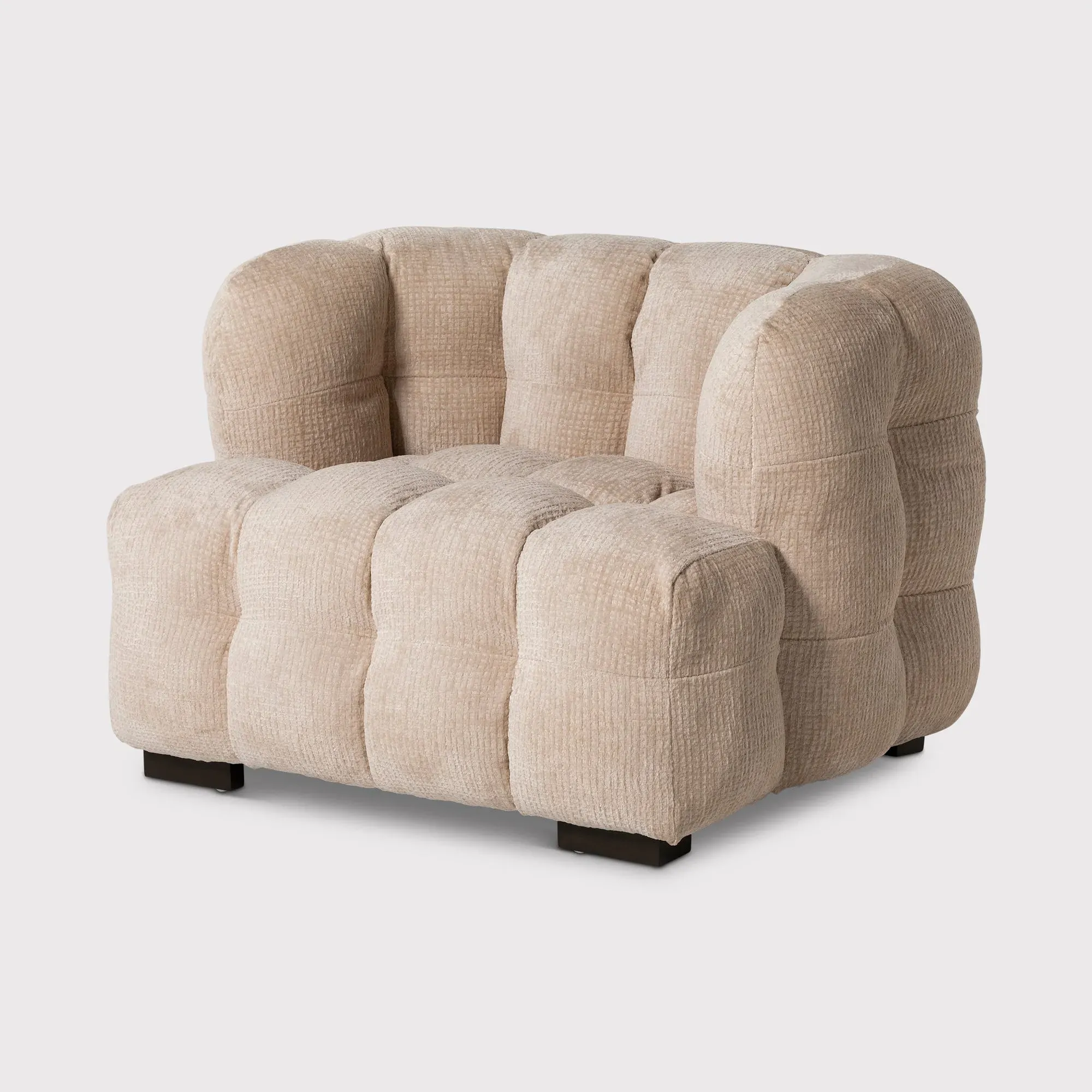Lenor Occasional Armchair - White, Boucle image