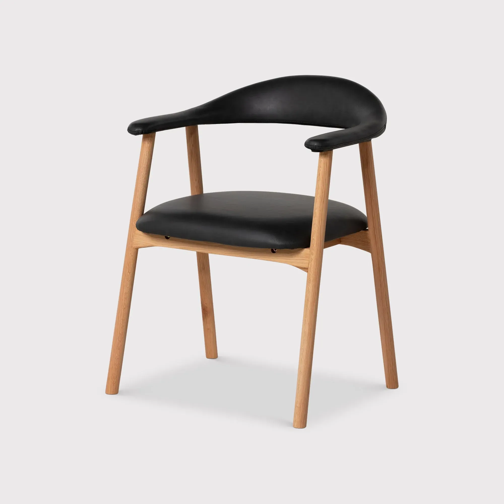 Lerman Dining Chair with Arms - Neutral, Oak