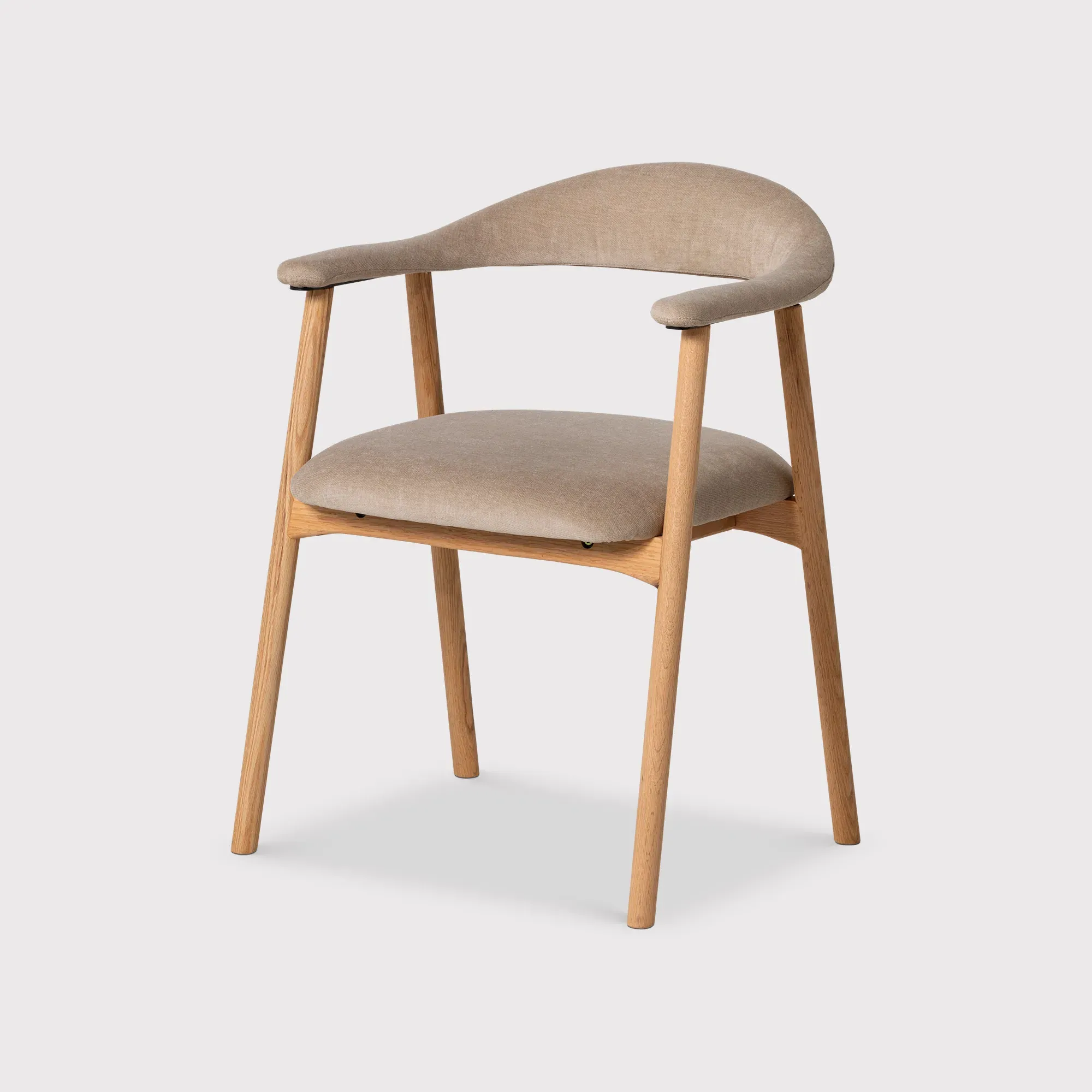 Lerman Dining Chair with Arms - Neutral, Oak