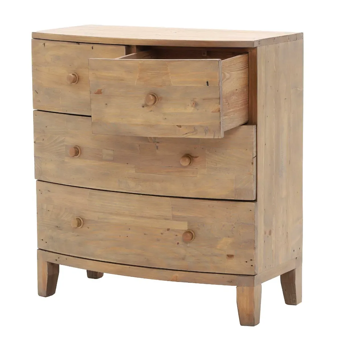 Lewes 4 Drawer Chest - Brown, Reclaimed Wood