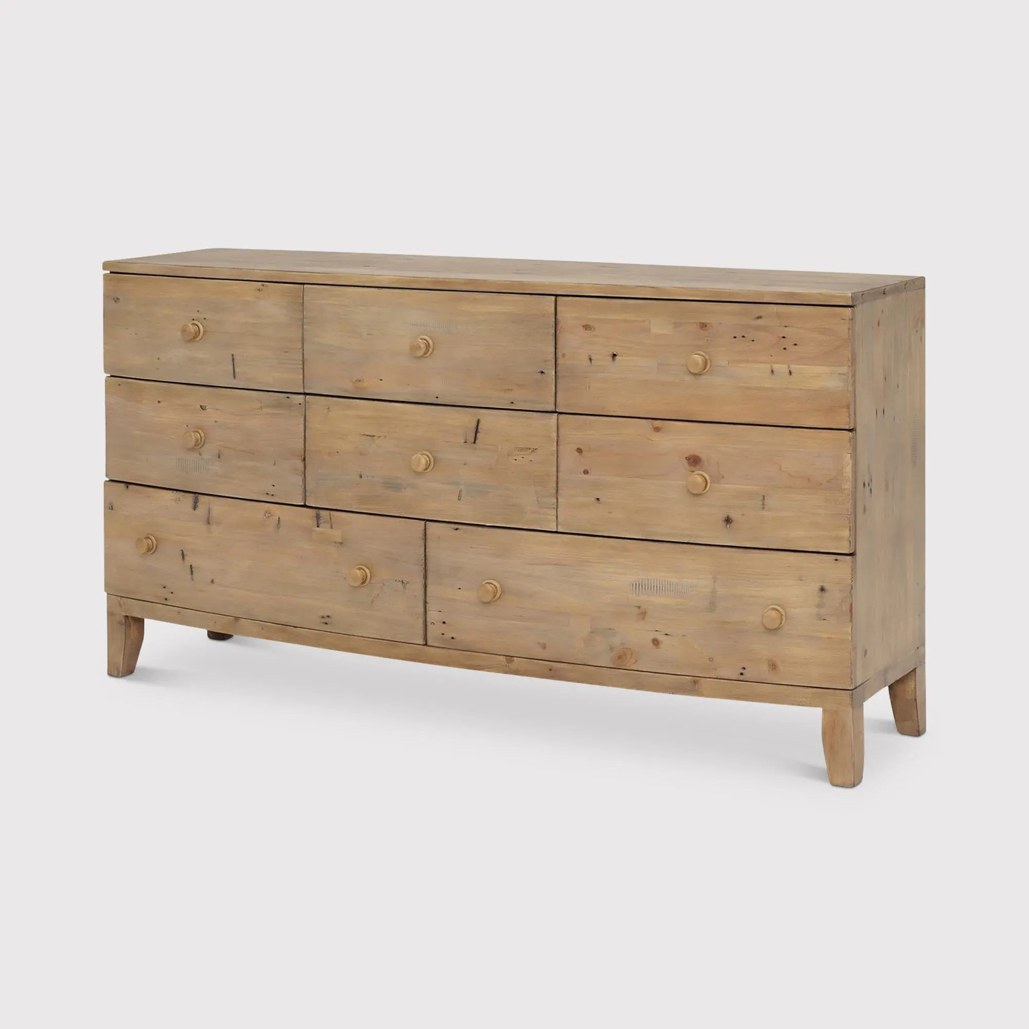 Lewes 8 Drawer Dresser Cabinet - Brown, Reclaimed Wood image
