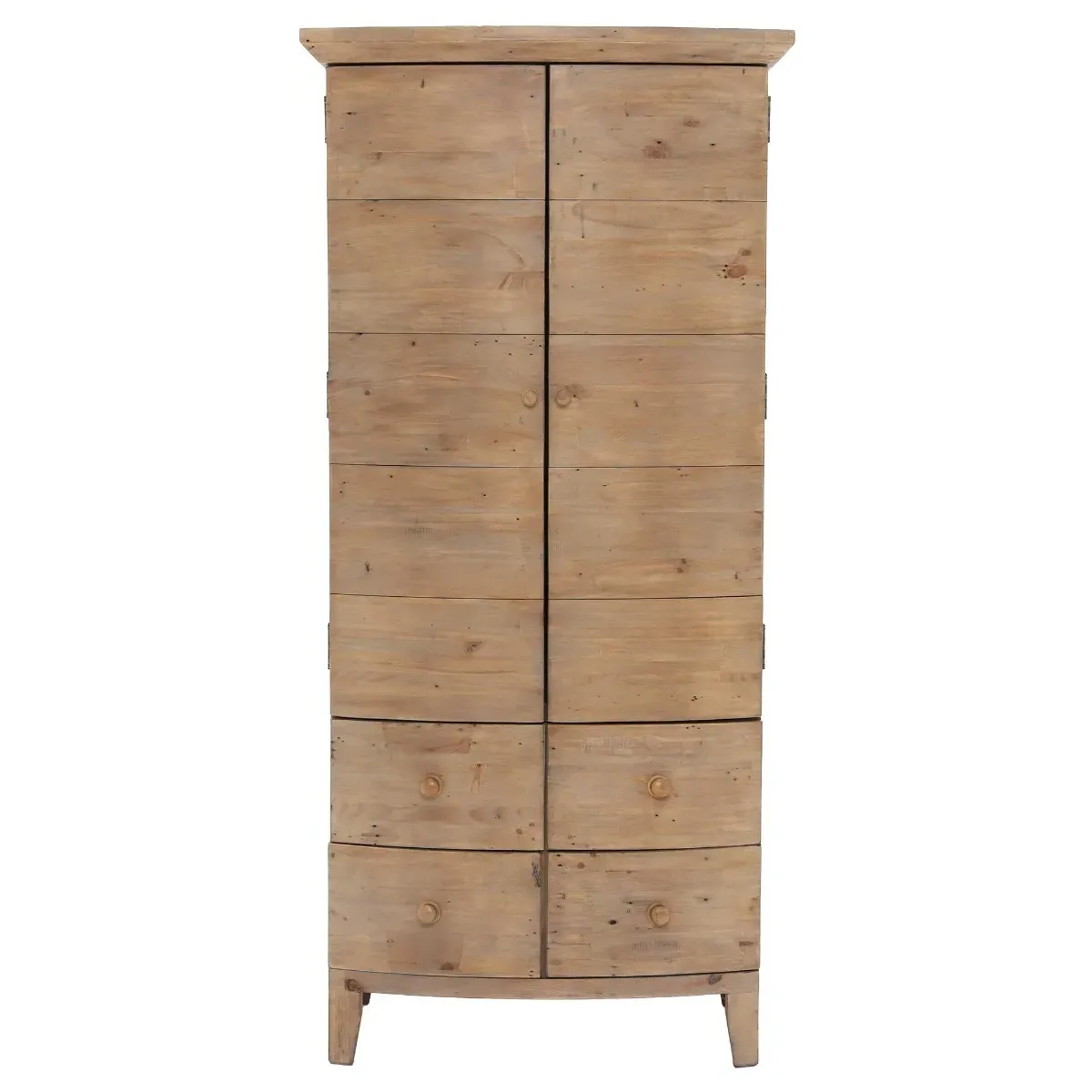 Lewes Small Wardrobe - Brown, Reclaimed Wood