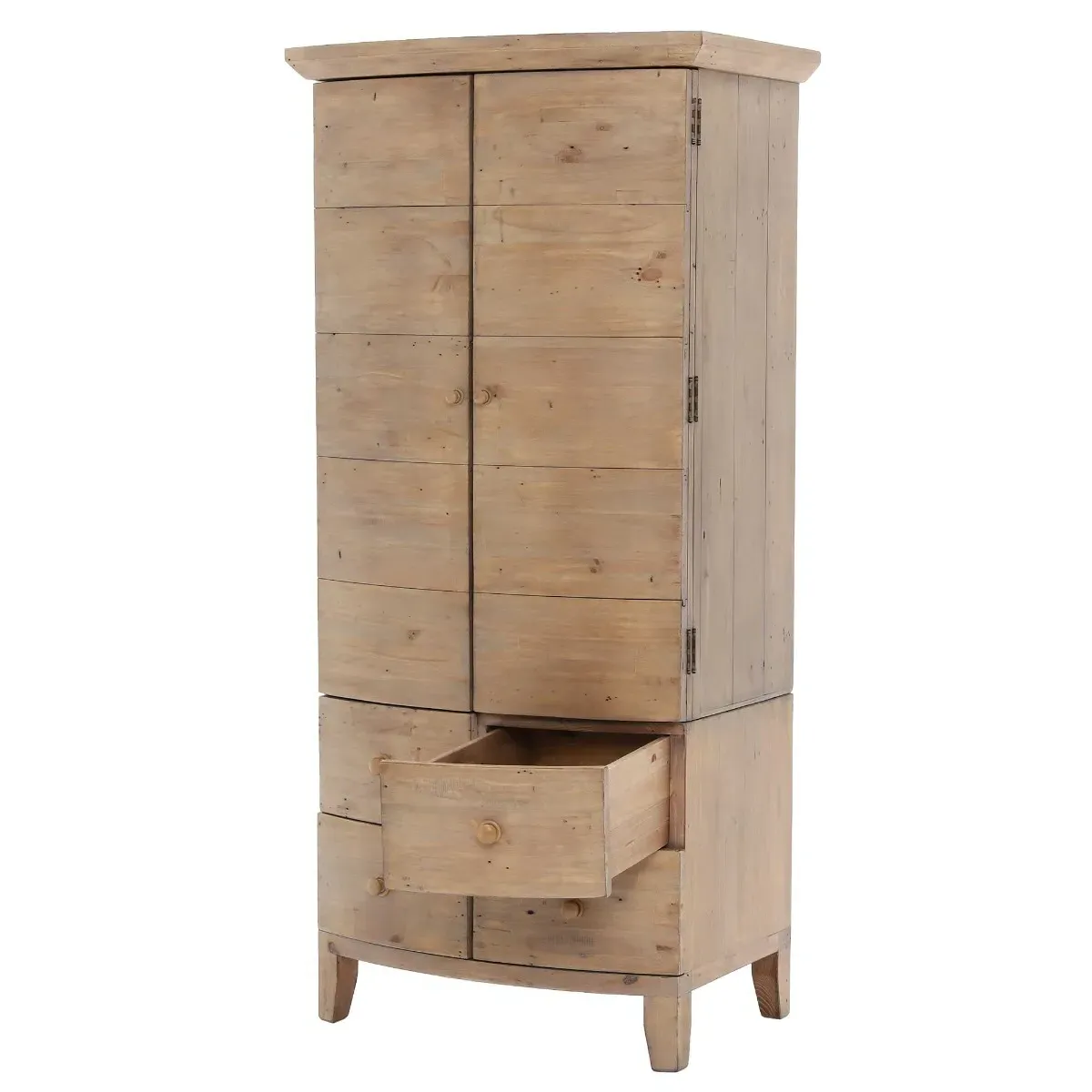 Lewes Small Wardrobe - Brown, Reclaimed Wood