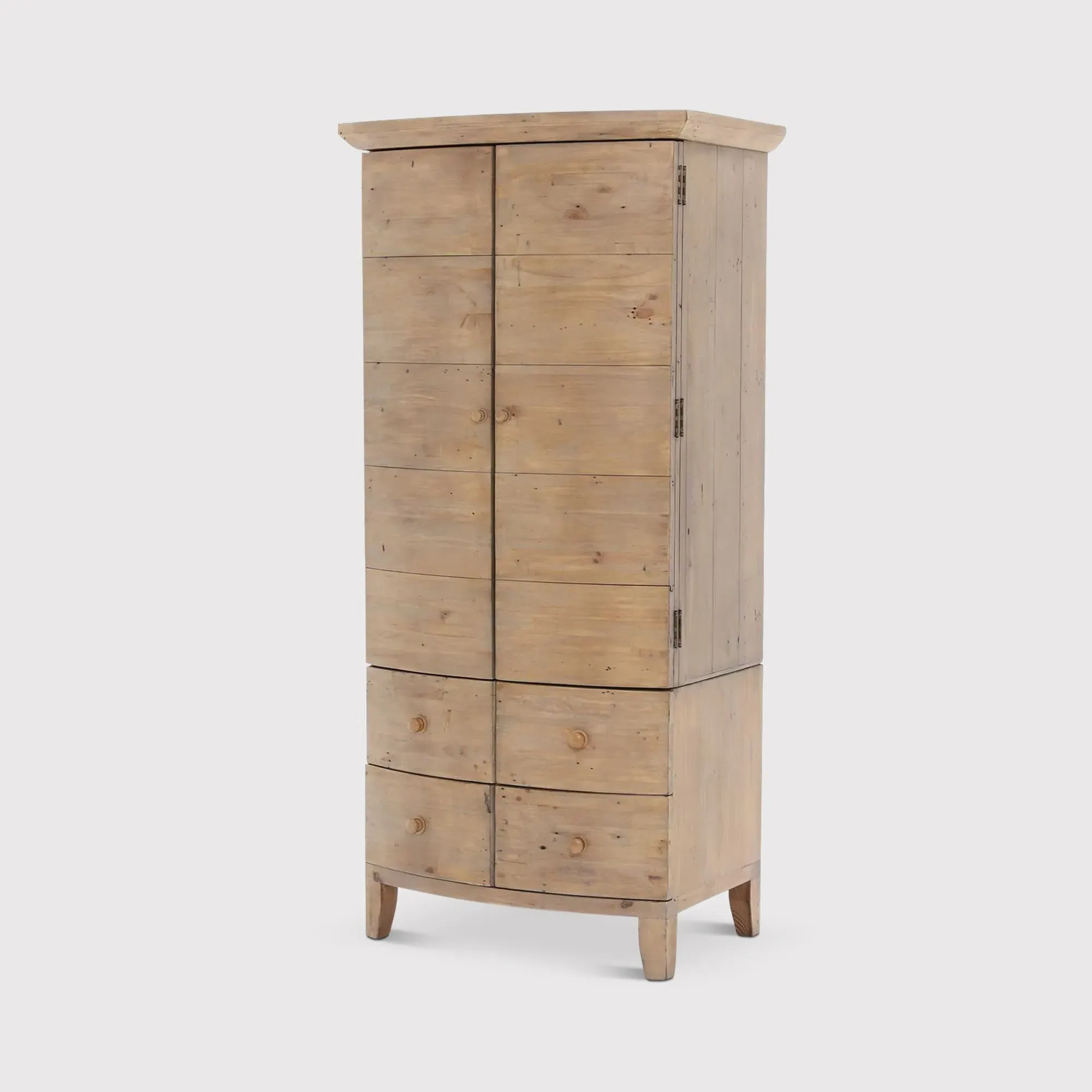 Lewes Small Wardrobe - Brown, Reclaimed Wood image