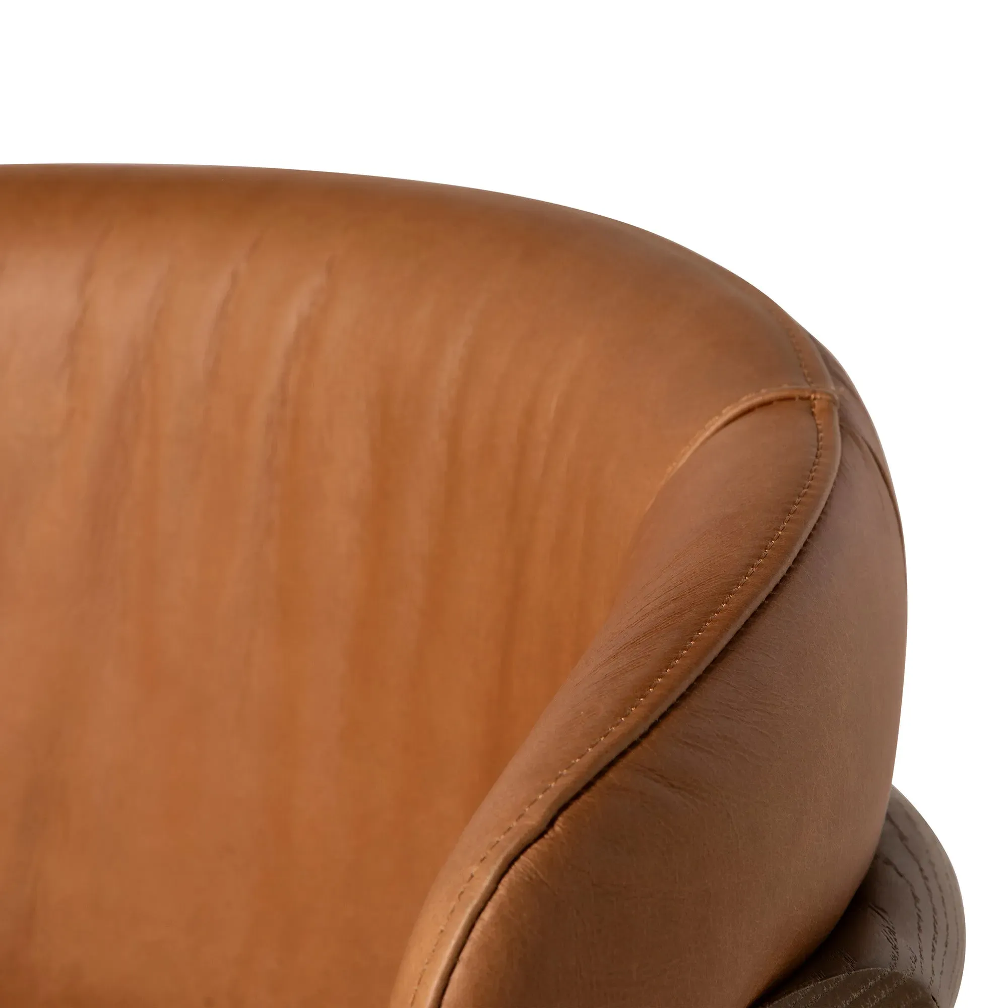 Lexa Dining Chair - Brown, Leather