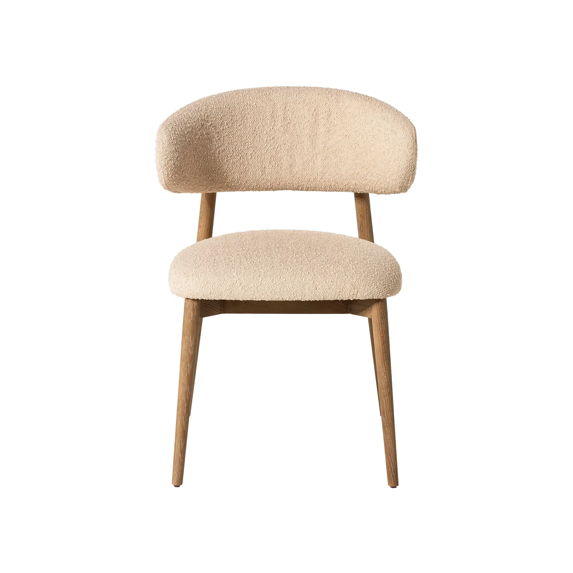 Lexa Dining Chair - Neutral, Boucle