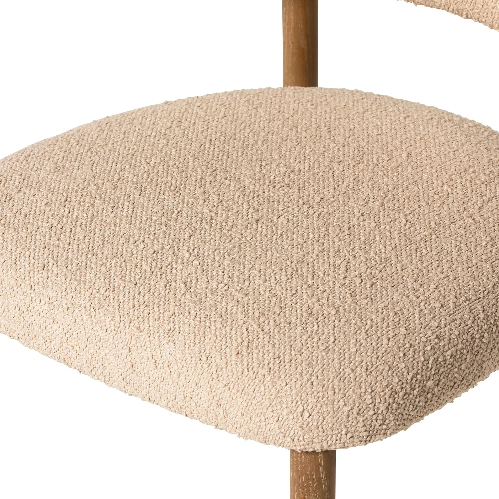 Lexa Dining Chair - Neutral, Boucle