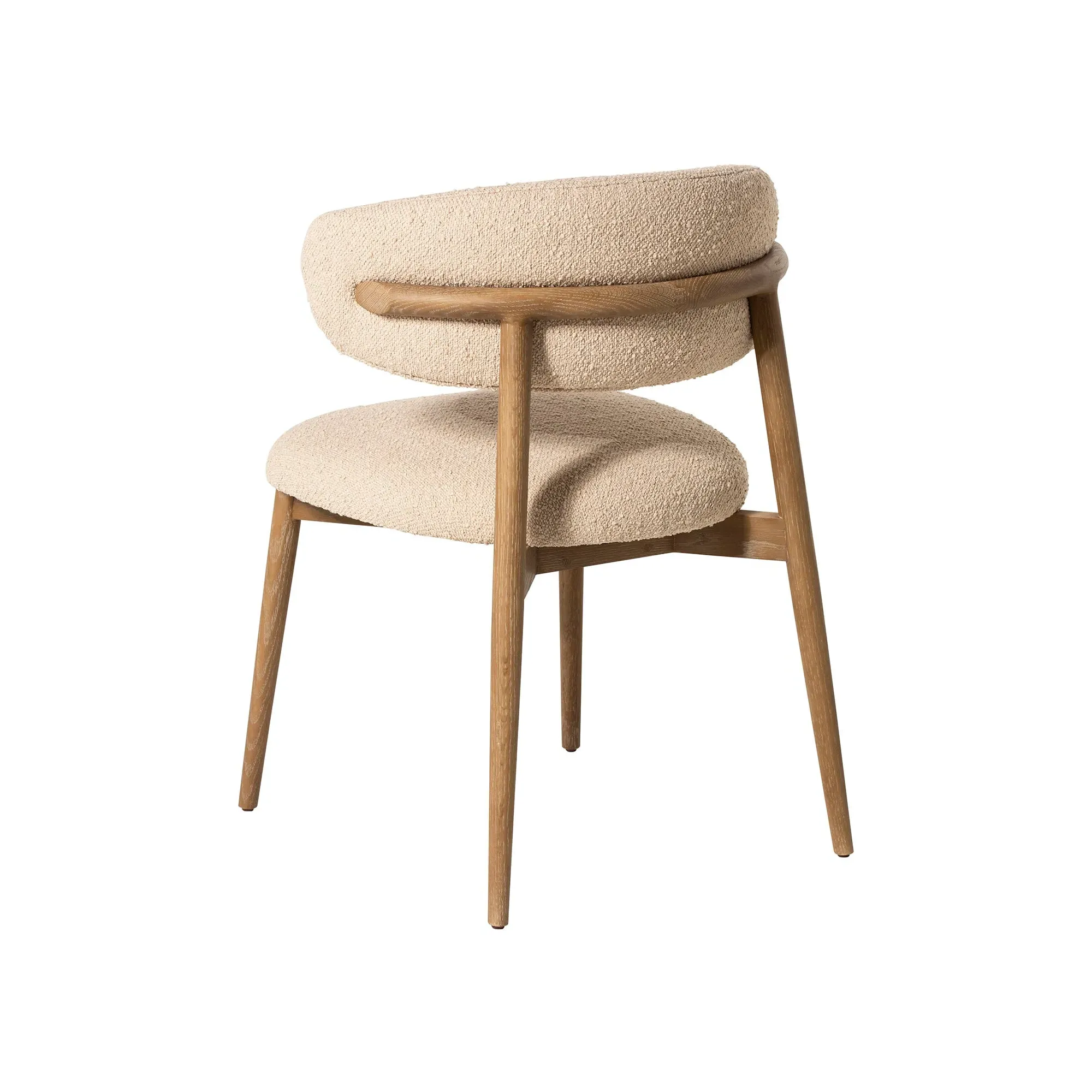 Lexa Dining Chair - Neutral, Boucle