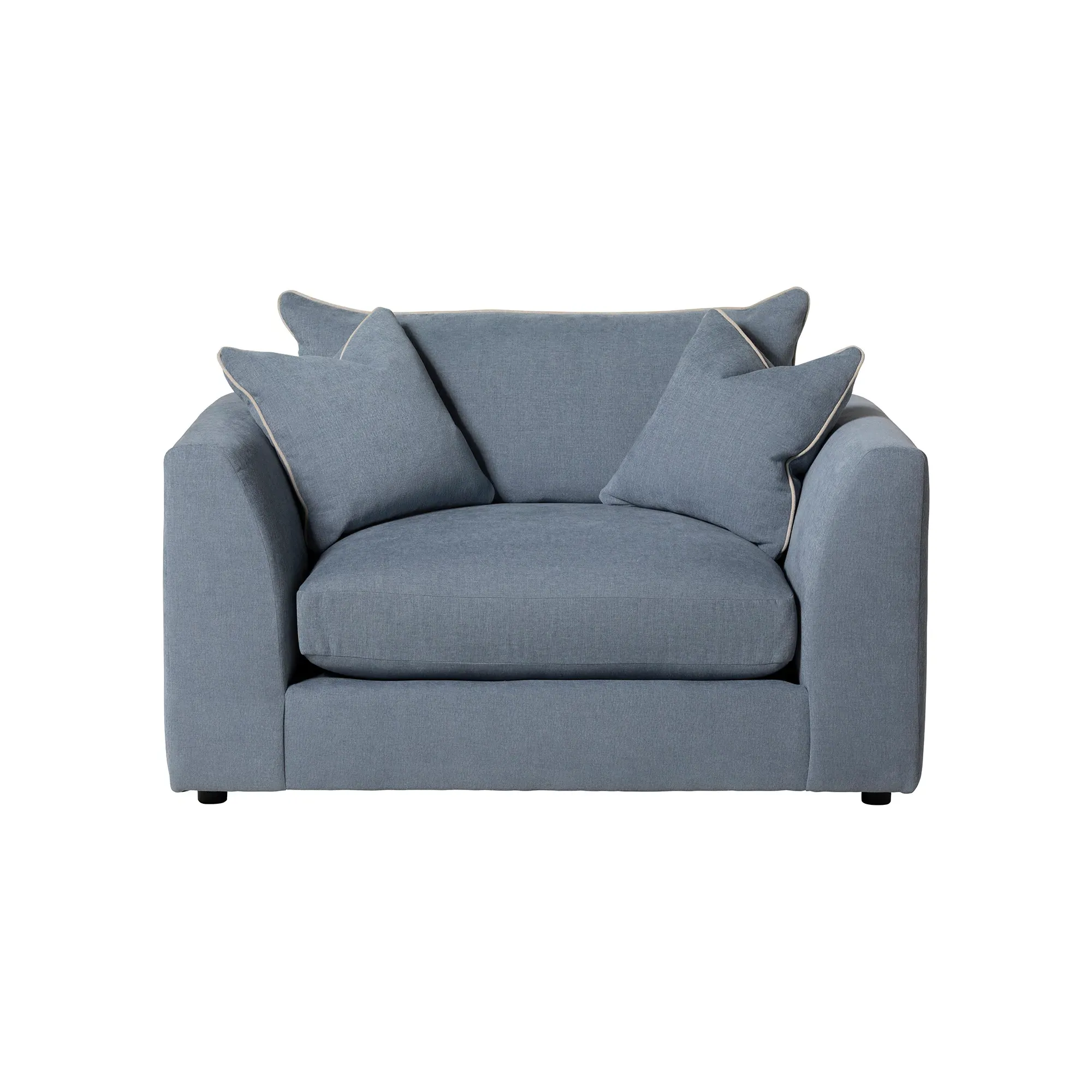 Lincoln Cuddler Chair - Blue, Fabric