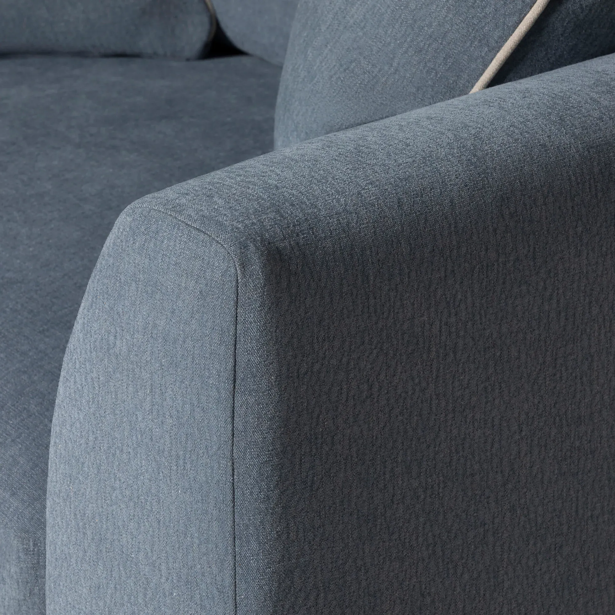 Lincoln Cuddler Chair - Blue, Fabric