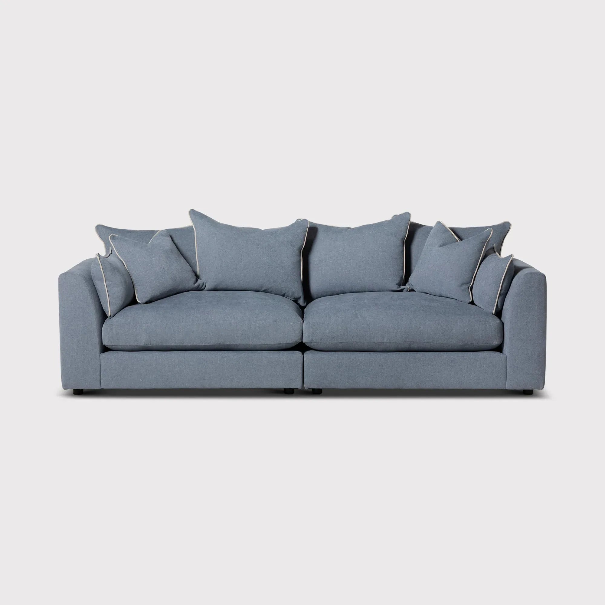 Lincoln Extra Large Split Sofa - Blue, Fabric