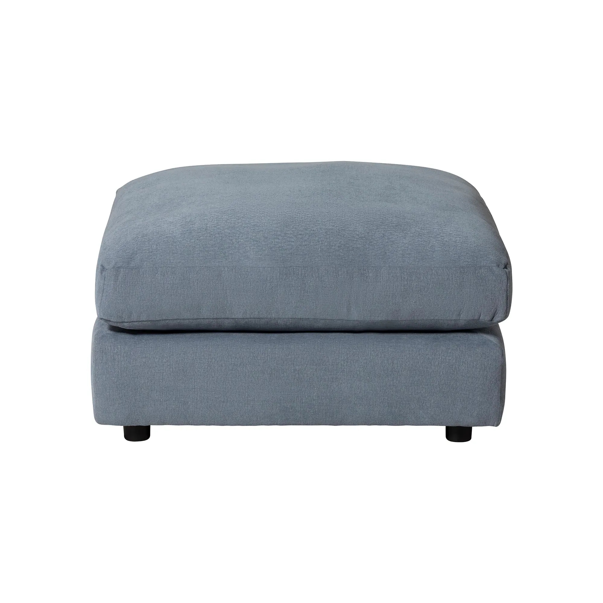 Lincoln Footstool - Blue, Fabric