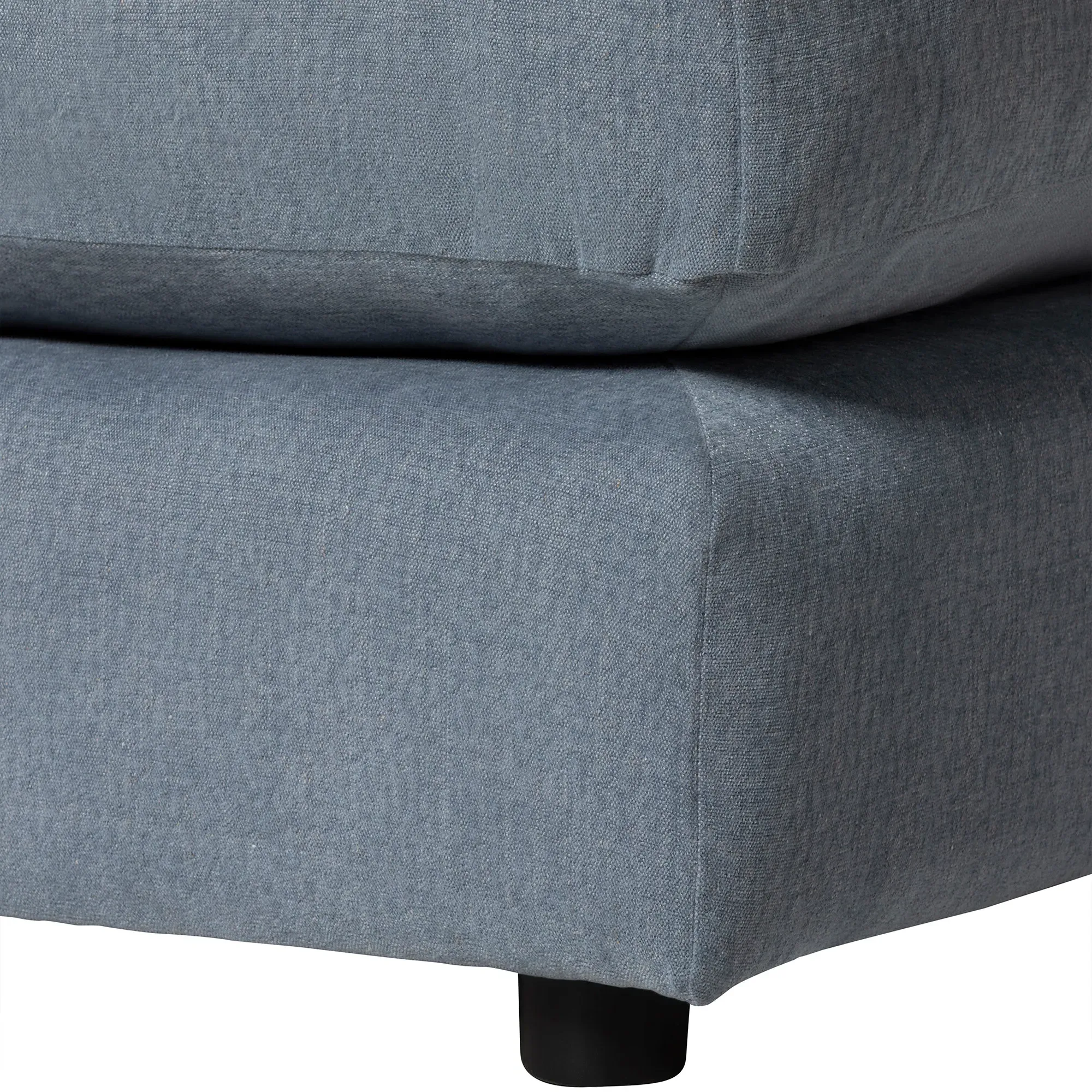 Lincoln Footstool - Blue, Fabric