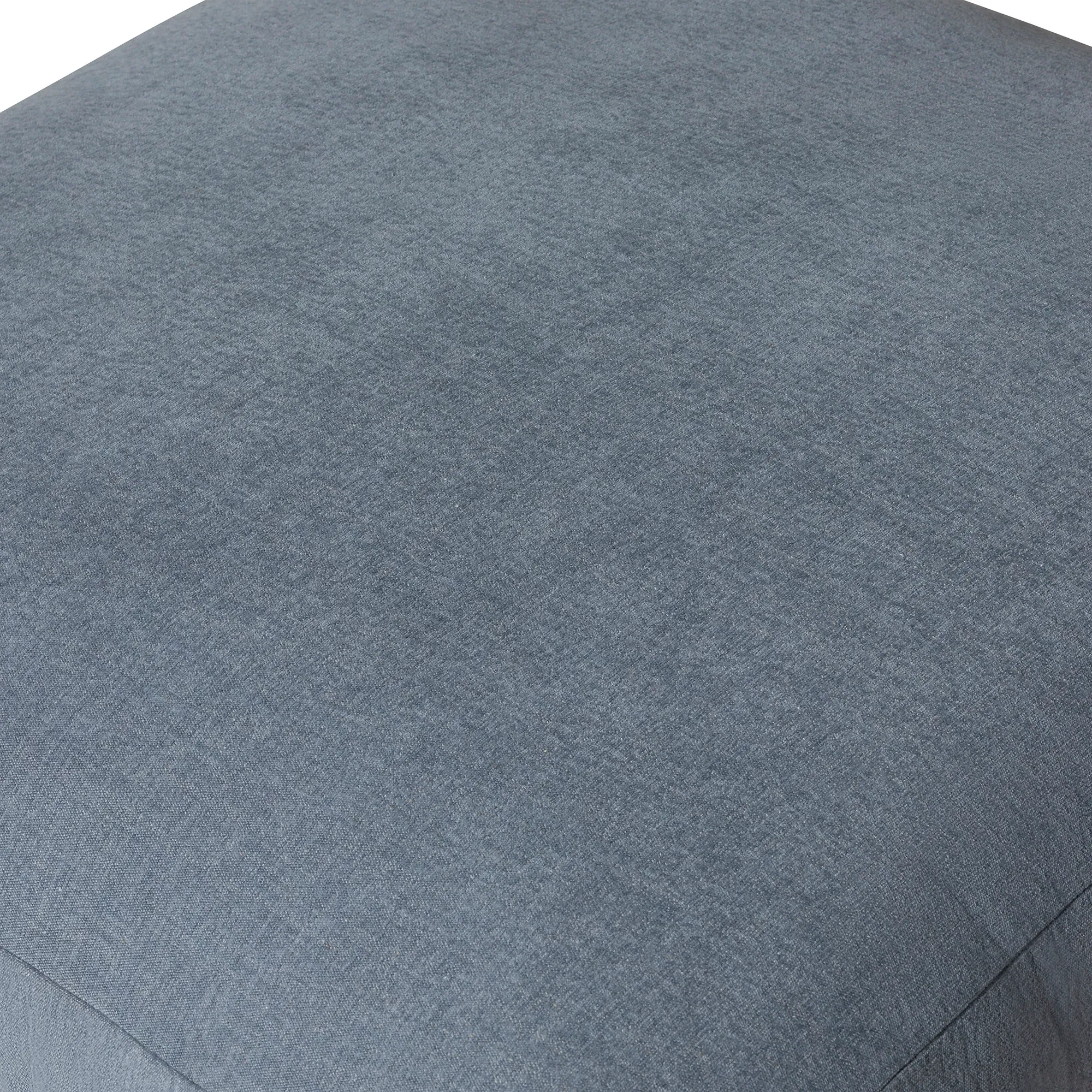 Lincoln Footstool - Blue, Fabric