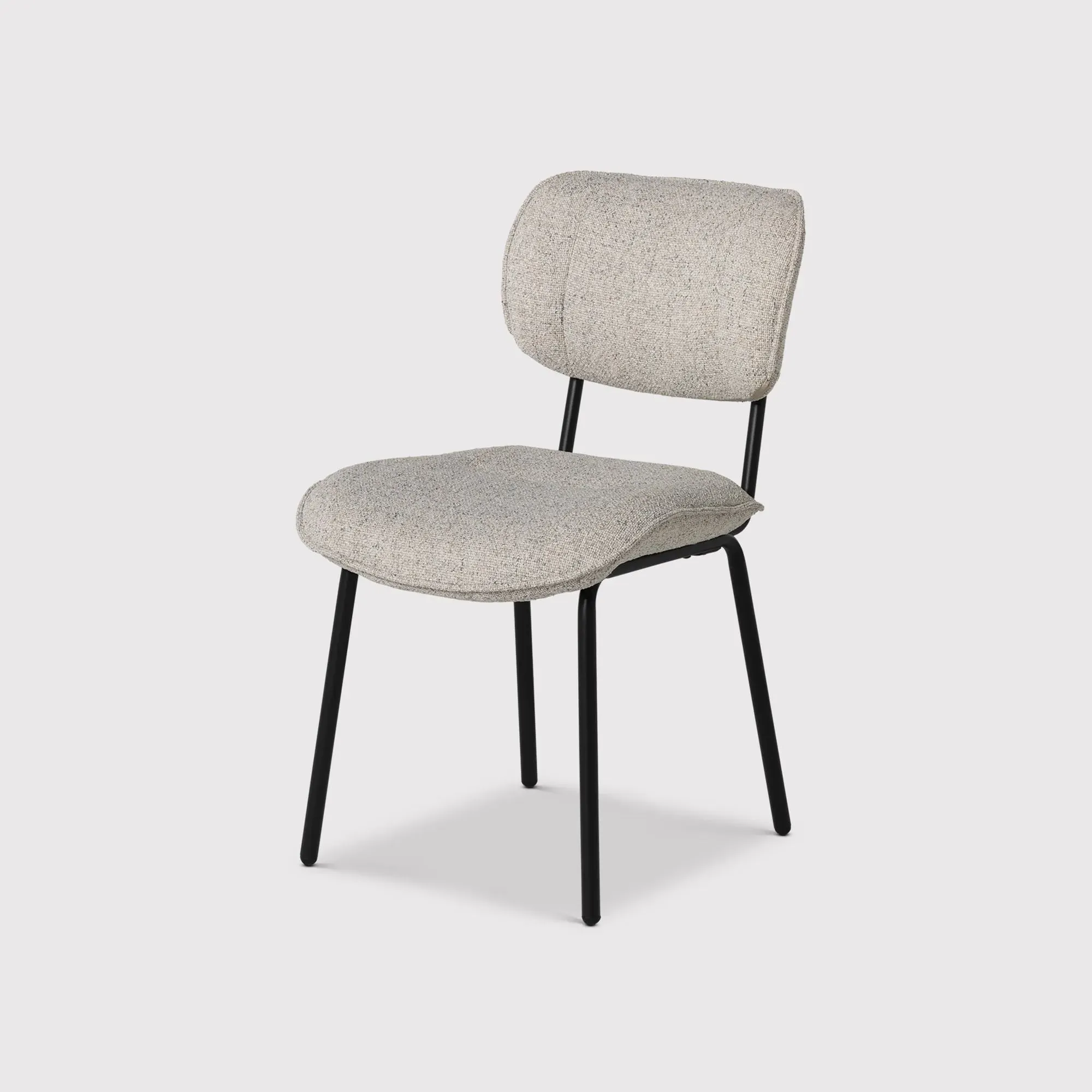 Lindy Dining Chair - Neutral, Fabric