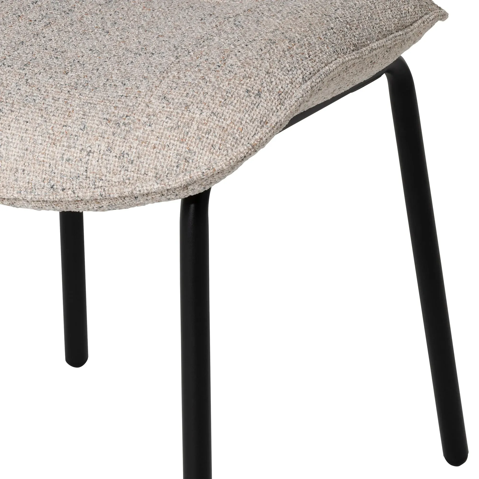 Lindy Dining Chair - Neutral, Fabric