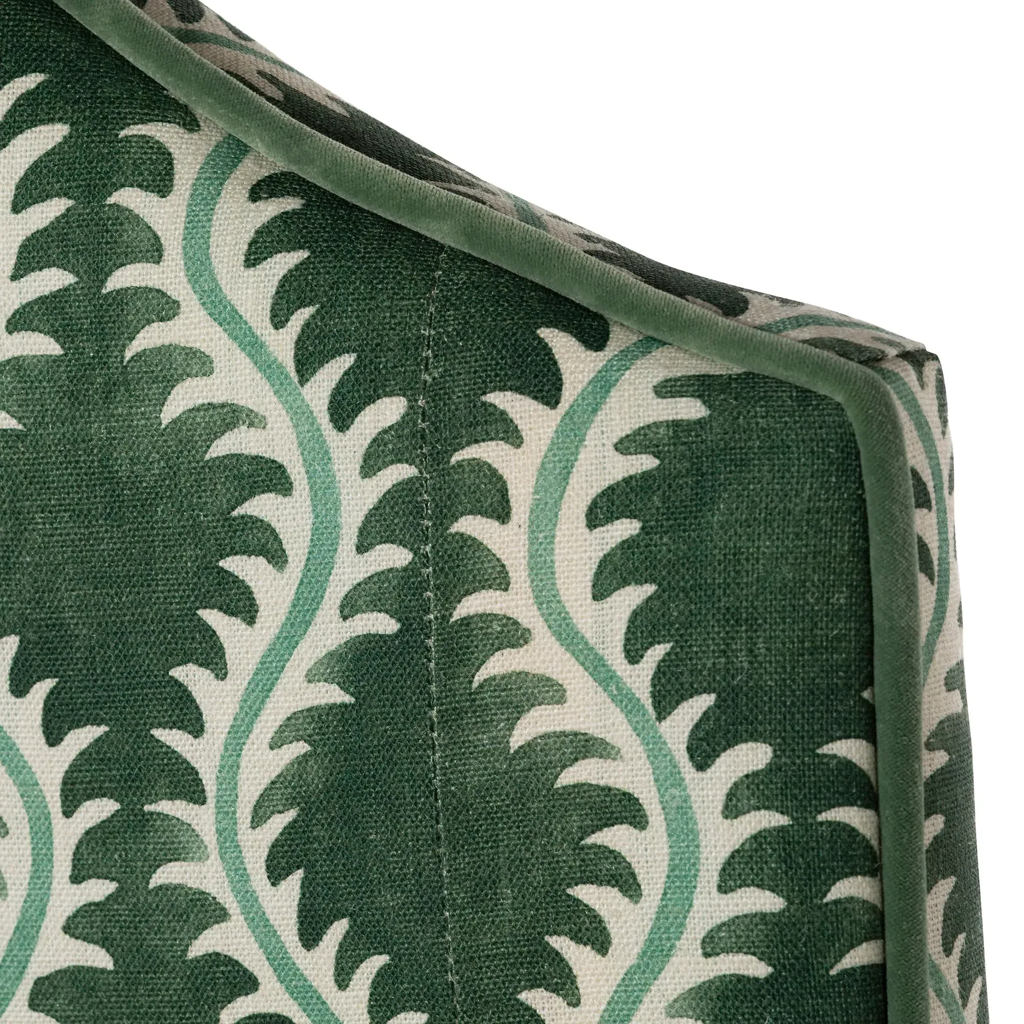 Linwood Abbotsford King Divan Bed Base - Green, Velvet